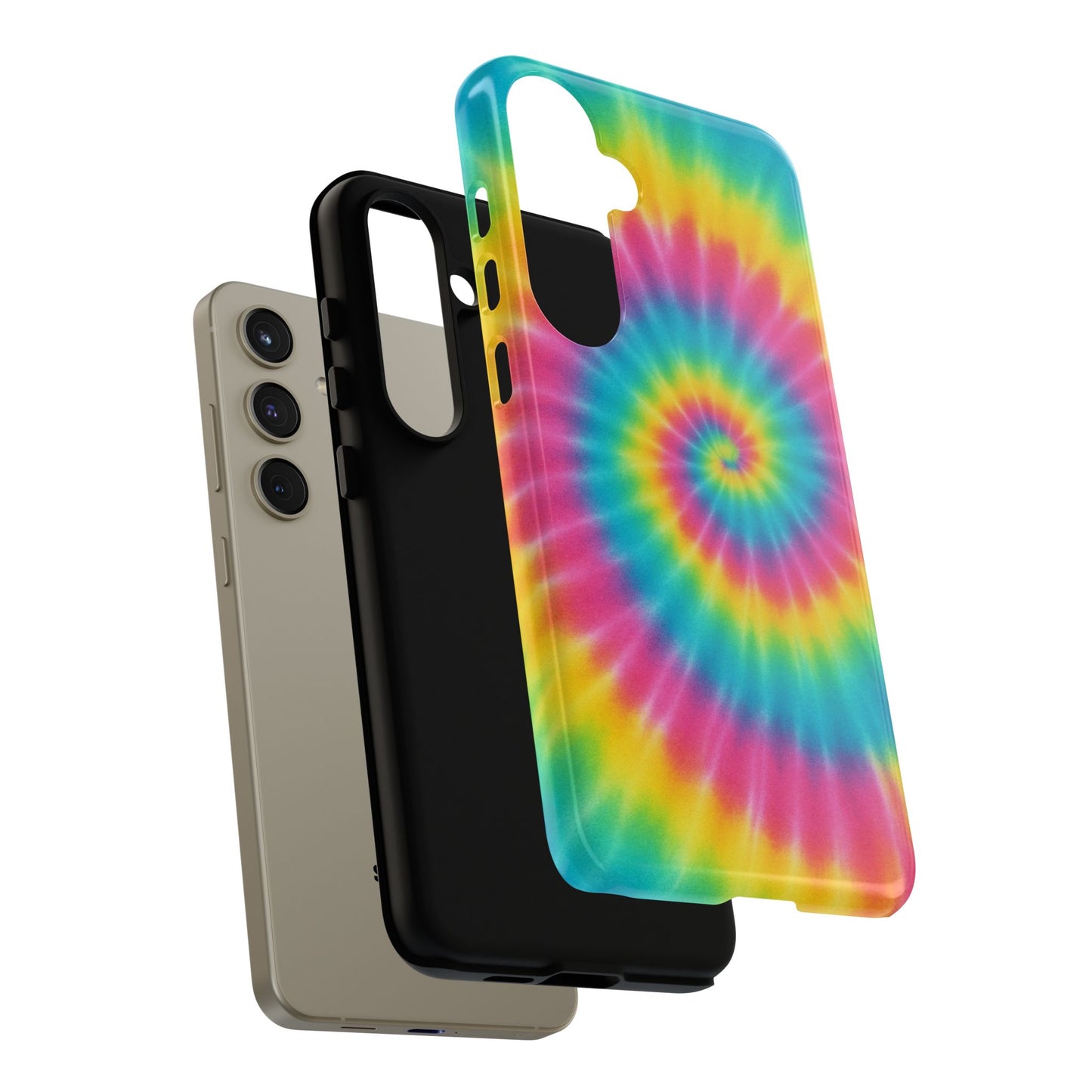 Colorful Tie-Dye Phone Case, Vibrant Phone Cover, Boho Style Accessory, Gift for Teens, Trendy Phone Accessories