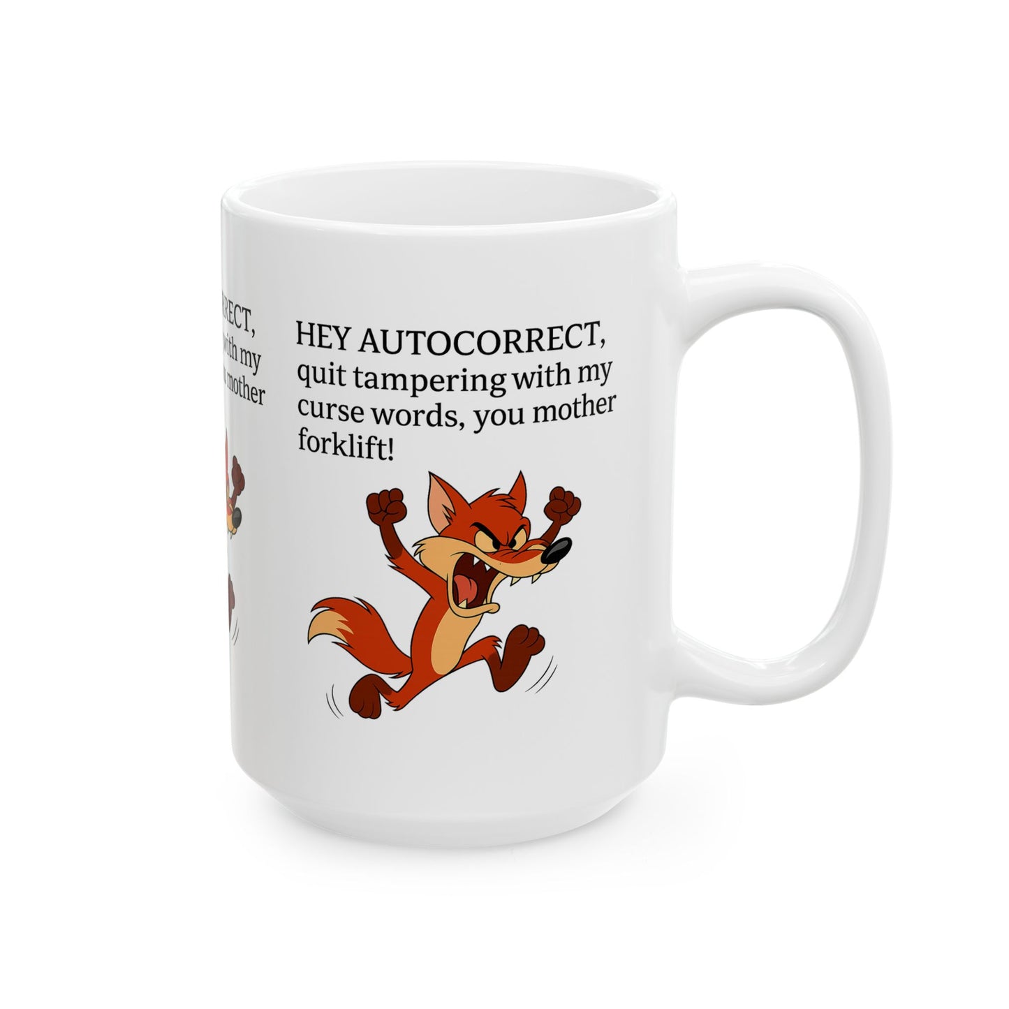 Funny Autocorrect Ceramic Mug, Gift for Friends, Cute Coffee Mug, Office Humor Cup, Quirky Tea Mug, Playful Kitchen Decor