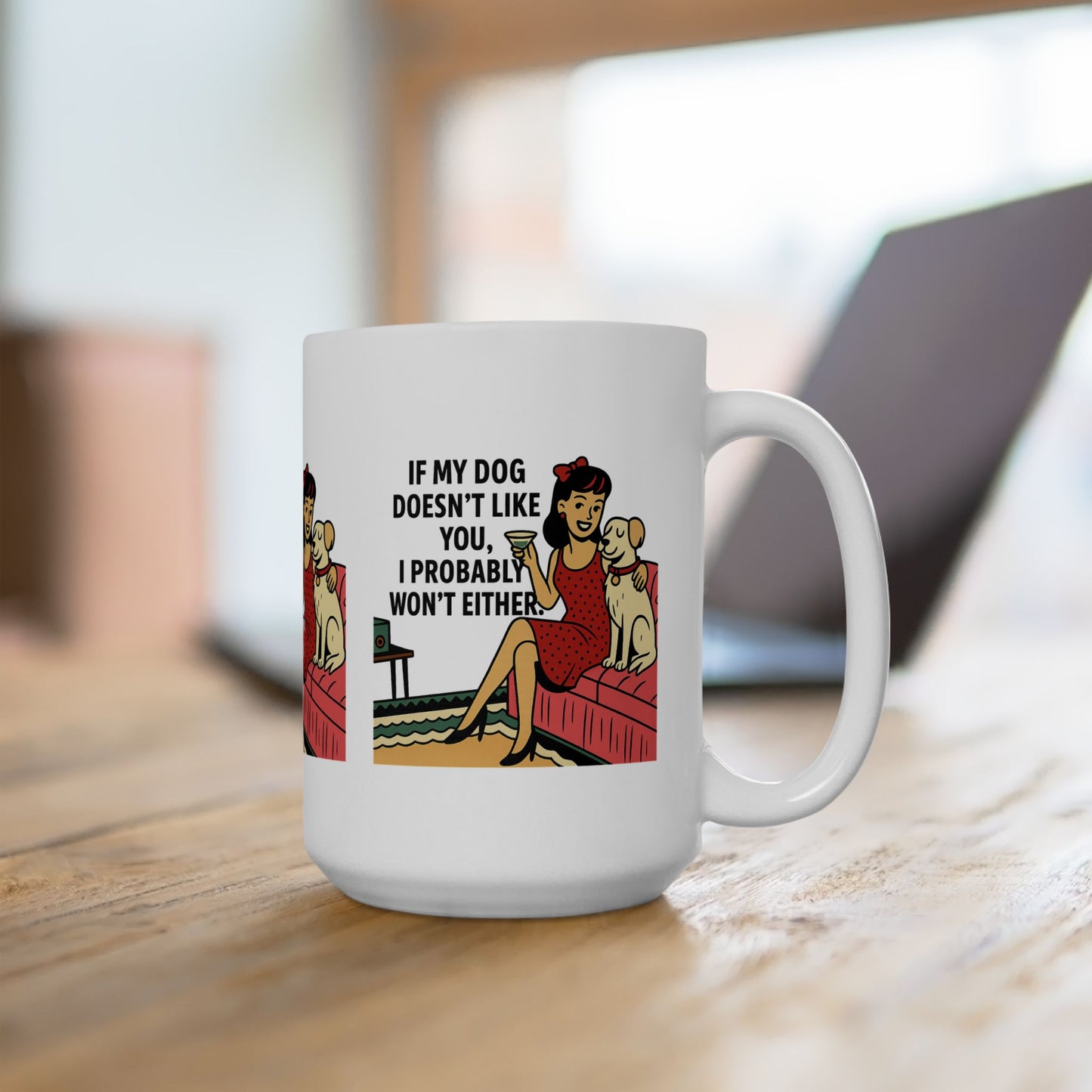 Dog Lover's Ceramic Mug | Funny Gift for Dog Owners, Pet Lover Coffee Cup, Gift for Birthdays, Holidays, Home Decor