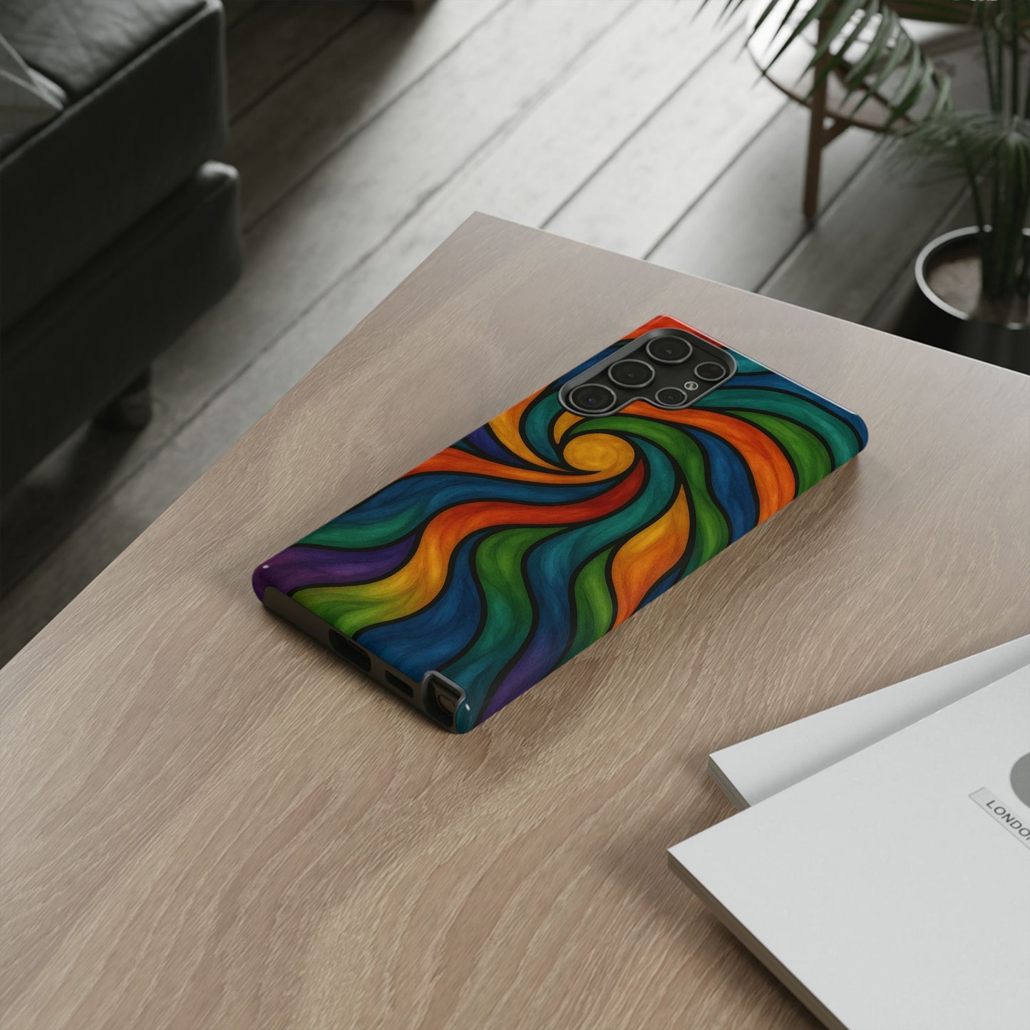 Colorful Swirl Phone Case | Tough Cases, Vibrant Design, Gift for Art Lovers, Funky Case, Unique Phone Accessories