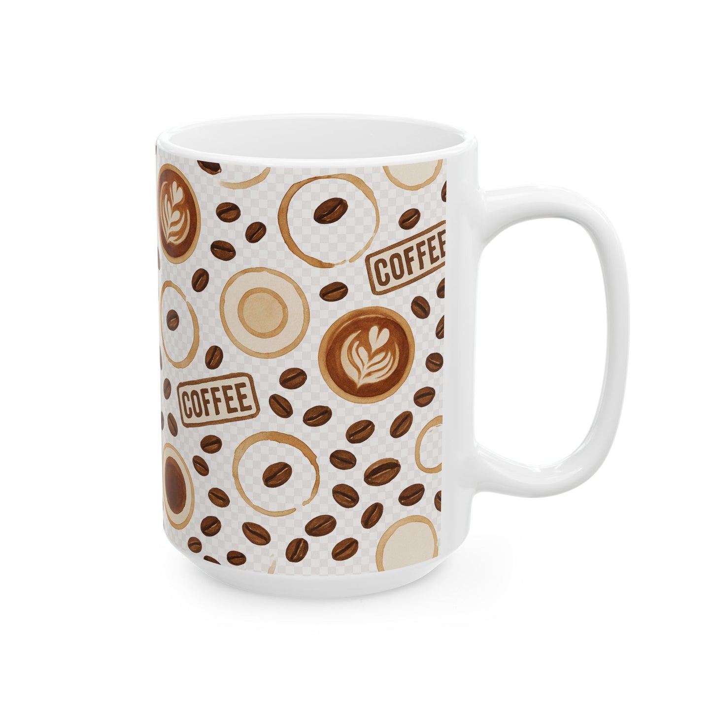 Coffee Lover's Ceramic Mug | 11oz & 15oz | Perfect Gift for Coffee Enthusiasts, Kitchen Decor, Office Use, Coffee Break, Housewarming