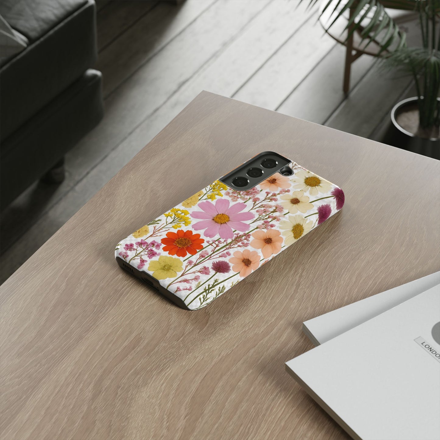Floral Phone Case - Tough Cases, Stylish Protective Cover, Flower Design, Trendy Gift, Nature Lover Accessory, DRIED FLOWERS