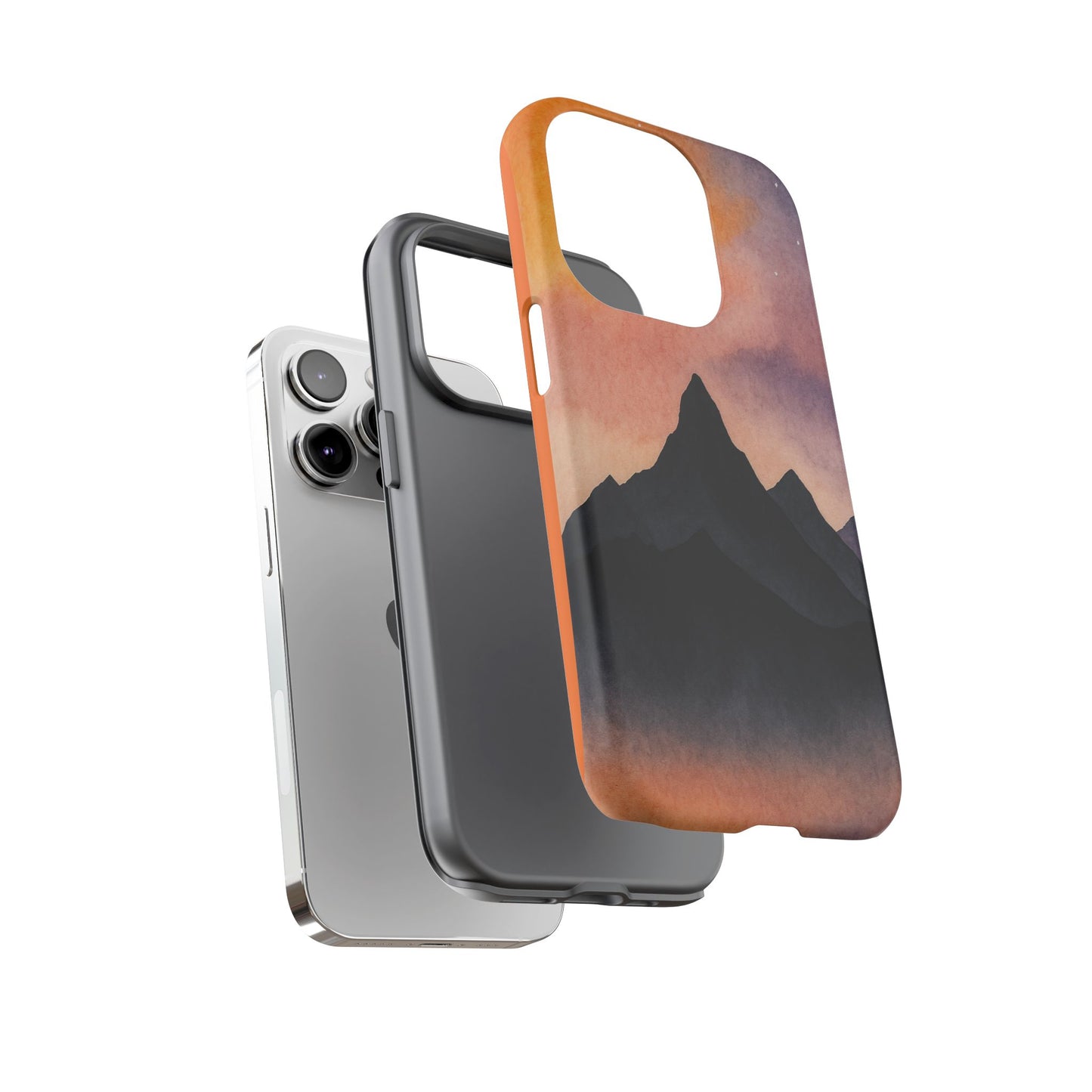 Mountain Sunset Phone Case, Nature Lover's Gift, Adventure Phone Cover, Unique Cellphone Accessories, Outdoor Enthusiast Decor