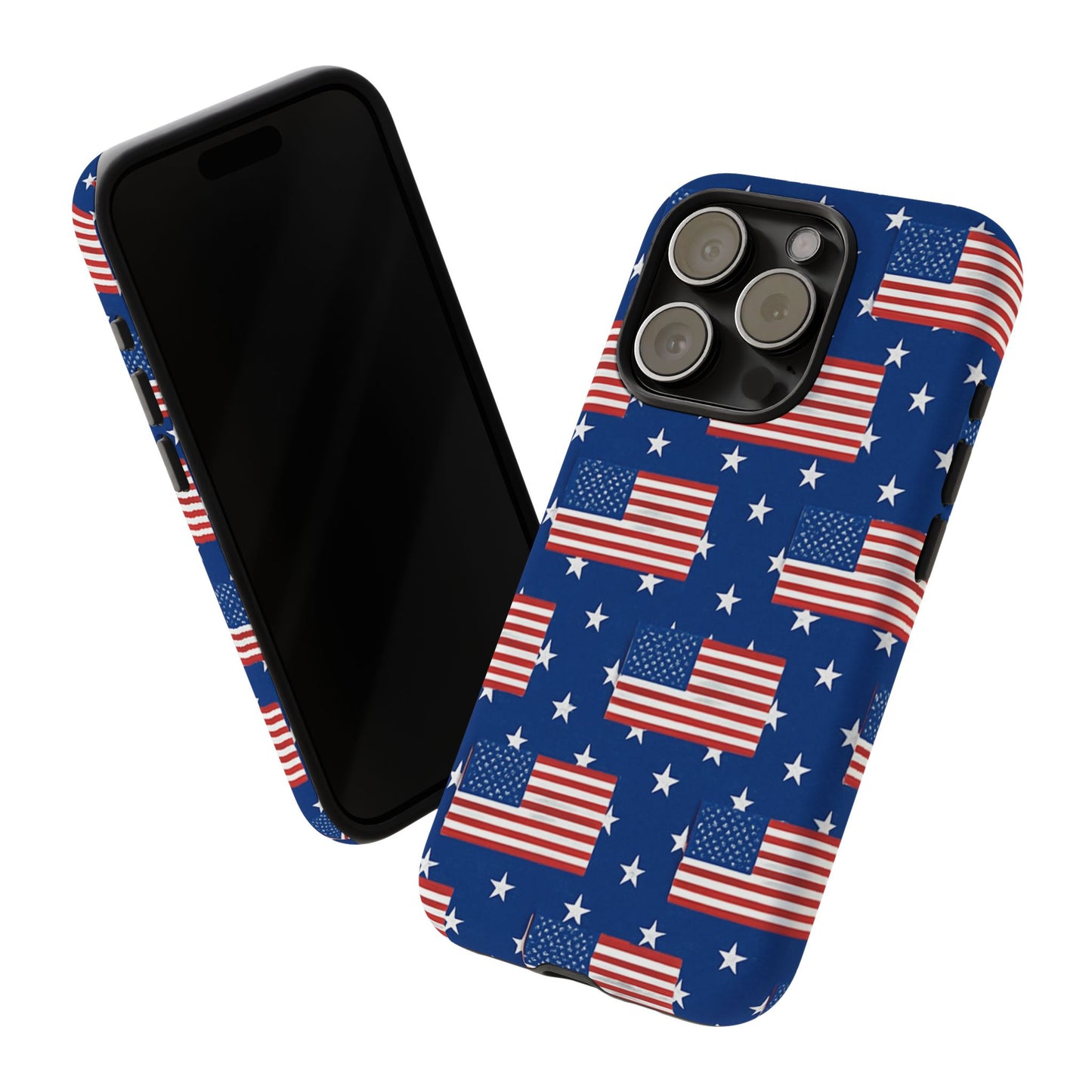 Patriotic Phone Case, Independence Day Accessories, American Flag Design, Star-Spangled Cover, Summer BBQ Gift