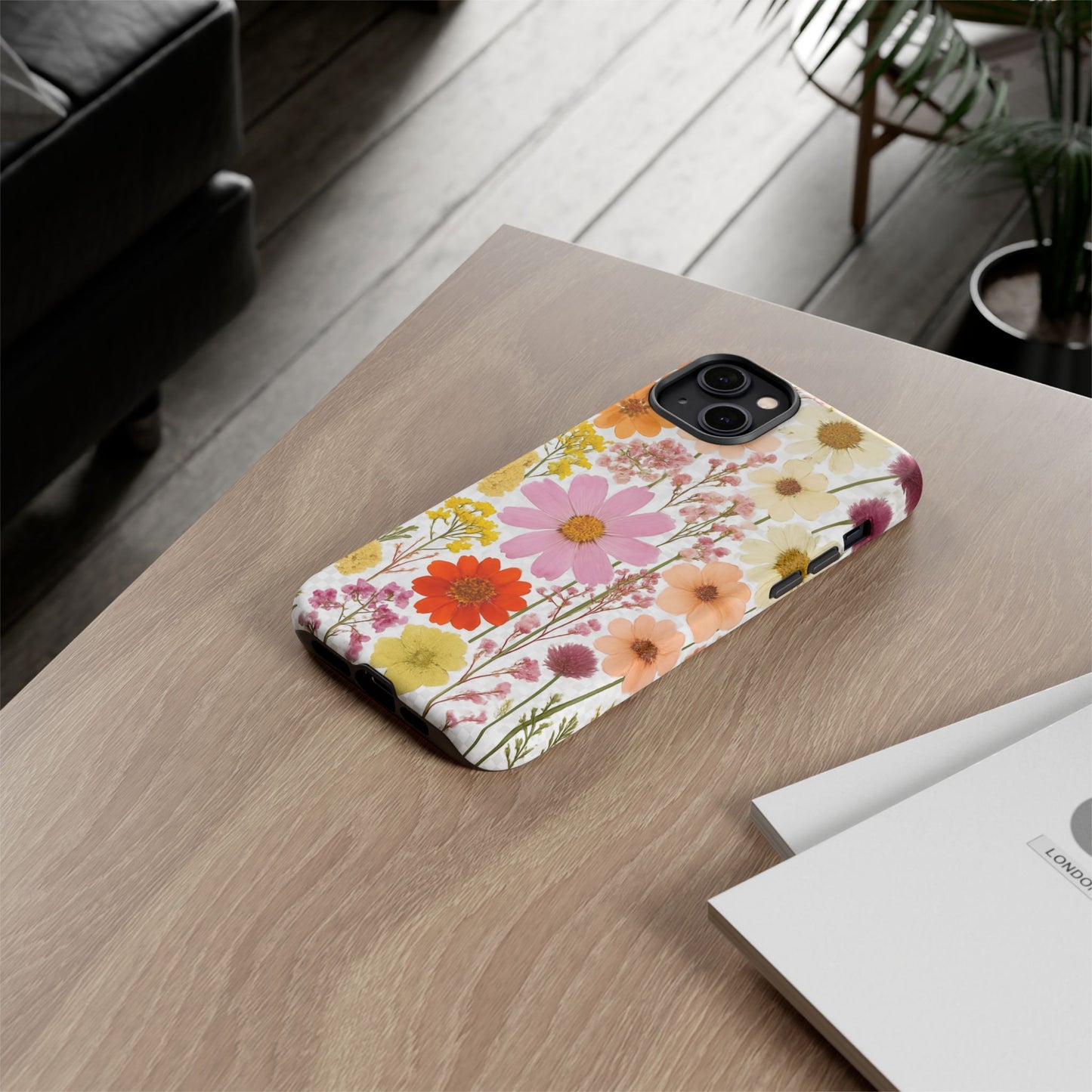 Floral Phone Case - Tough Cases, Stylish Protective Cover, Flower Design, Trendy Gift, Nature Lover Accessory, DRIED FLOWERS