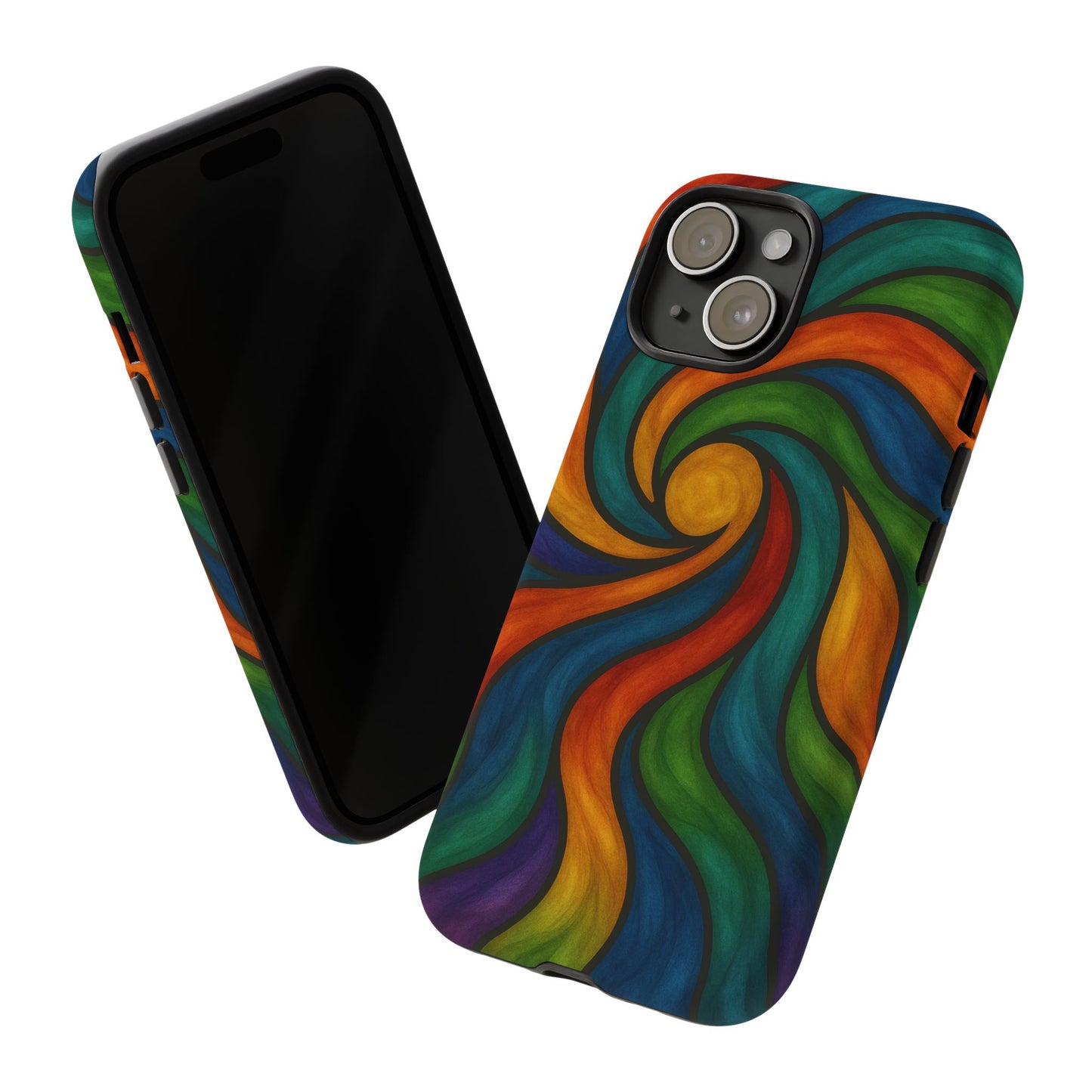 Colorful Swirl Phone Case | Tough Cases, Vibrant Design, Gift for Art Lovers, Funky Case, Unique Phone Accessories