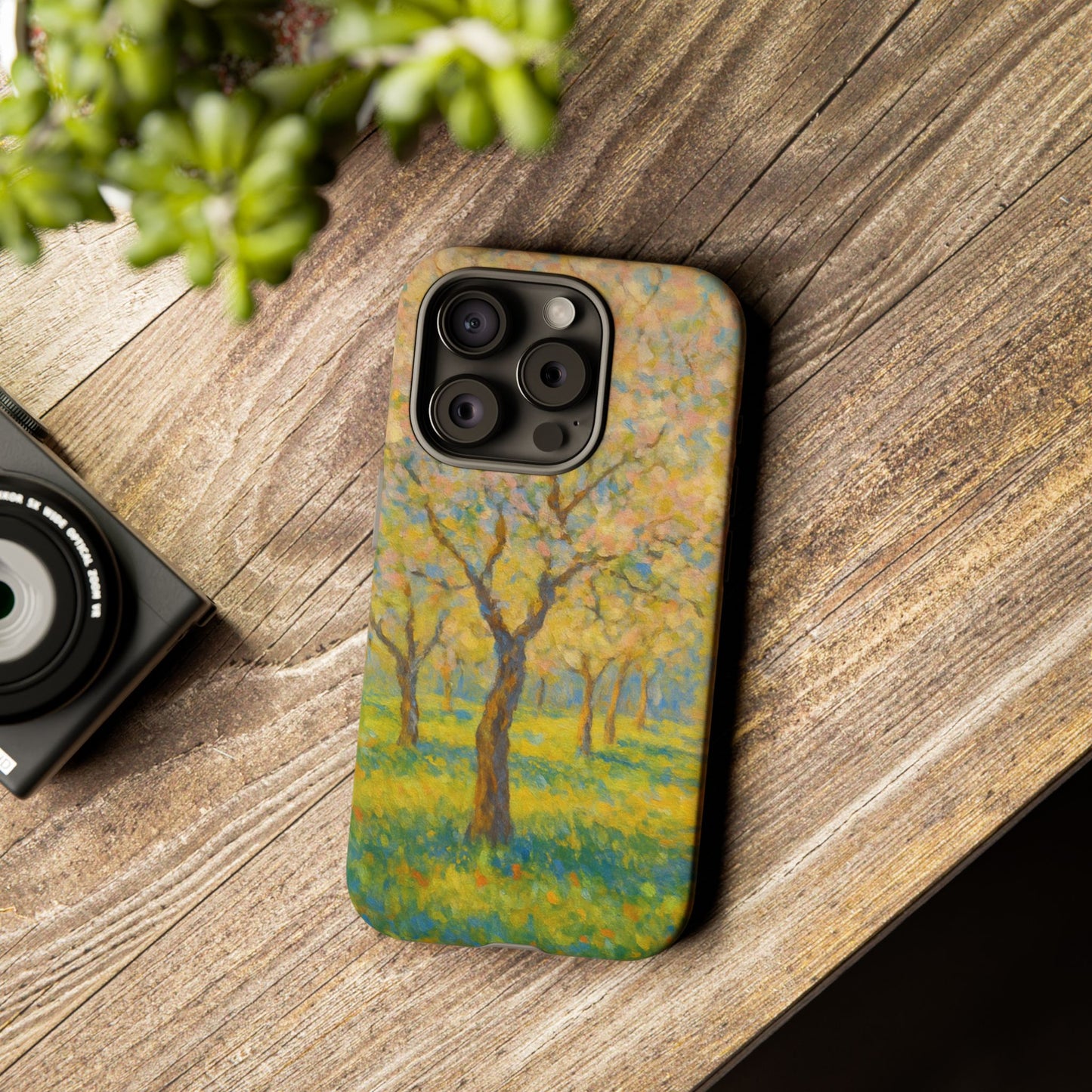 Artistic Phone Case, Tough Phone Case, Flower Tree Case, Spring Decor, Unique Phone Cover, Nature Lover Gift