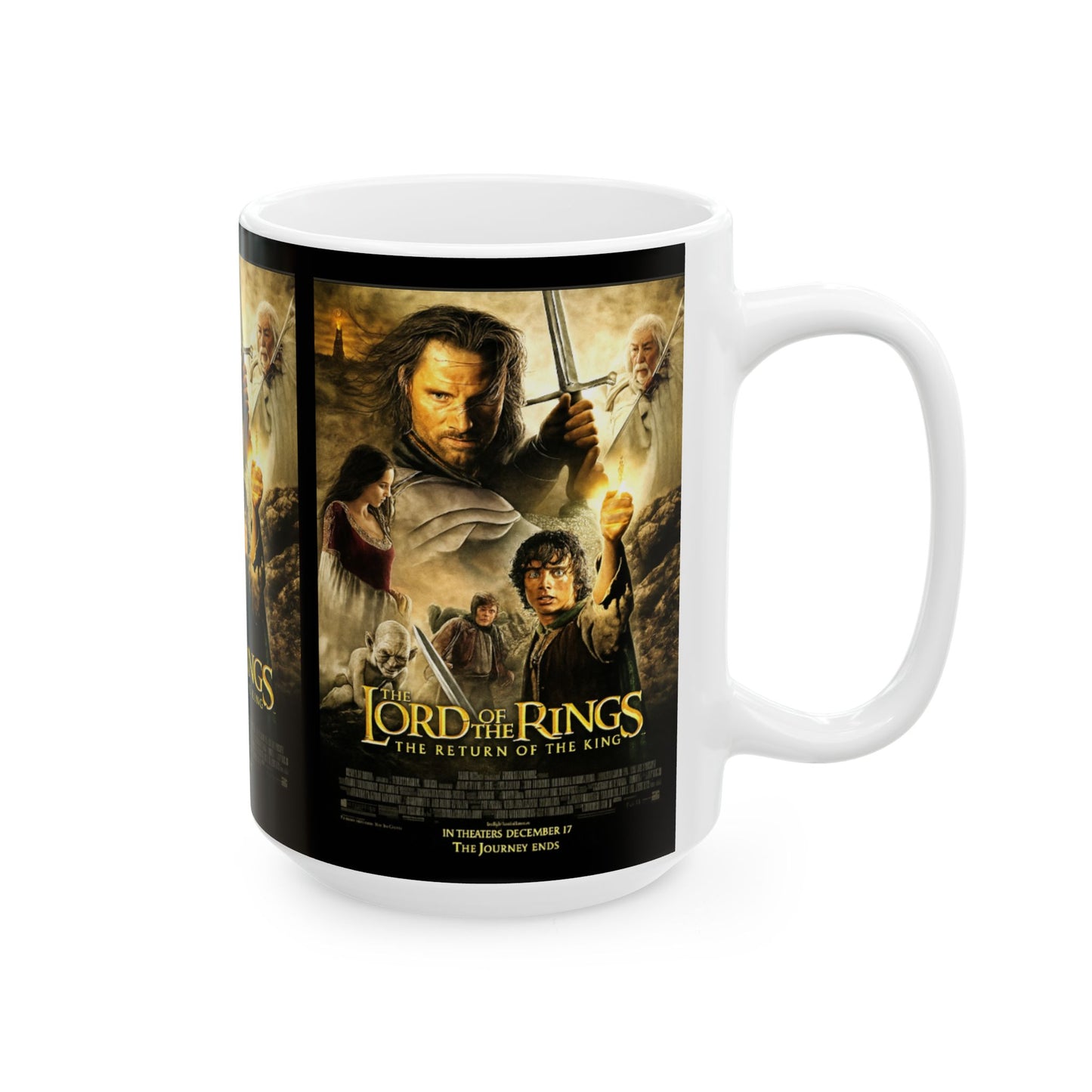 Lord of the Rings Ceramic Mug, Movie Gift for Fans, Fantasy Drinkware, Coffee Lover's Collectible, Perfect for Birthdays & Holidays