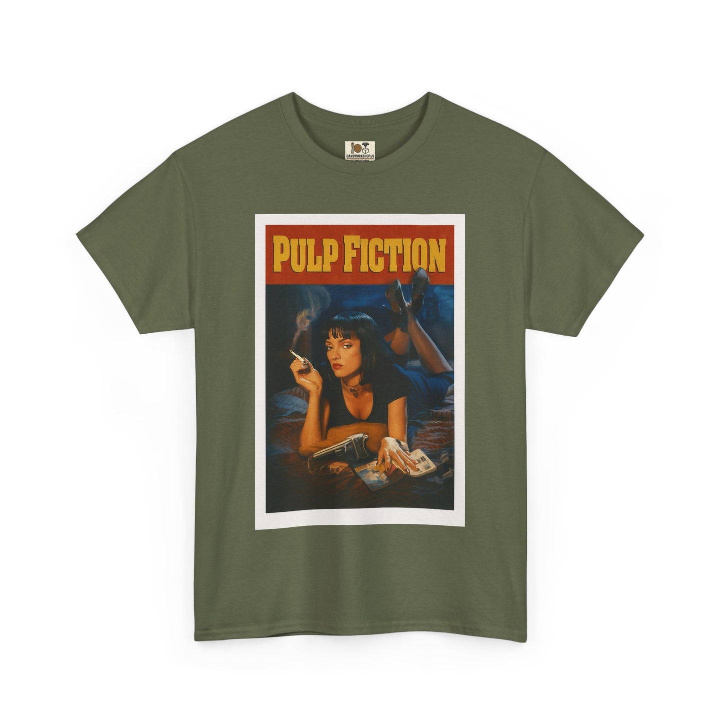 Pulp Fiction Vintage-Style Tee, Retro Movie Shirt, Unisex Cotton Tee, 90s Nostalgia Top, Fan Gift, Movie Lover Apparel