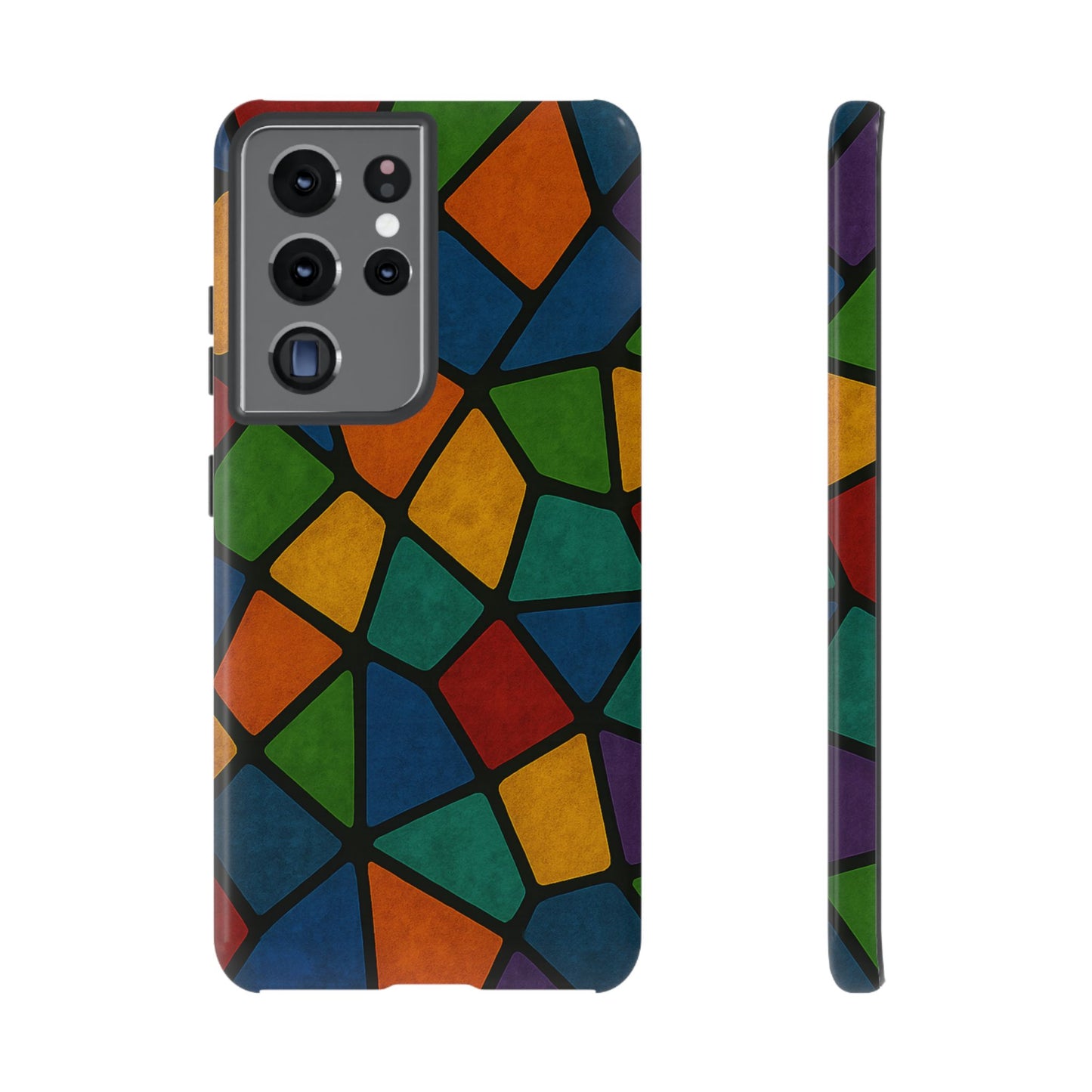 Colorful Mosaic Phone Case, Tough Cell Phone Cover, Vibrant Smartphone Protector, Unique Gift for Weddings, Birthday, Holidays