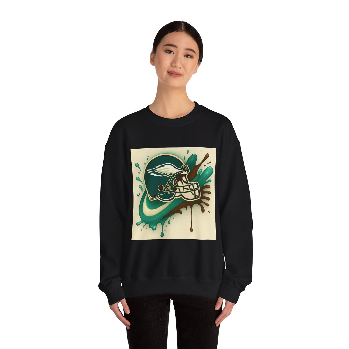 Eagles Inspired Sweatshirt, Unisex Crewneck, Cozy Sports Apparel, Game Day Outfit, Gift for Football Fans