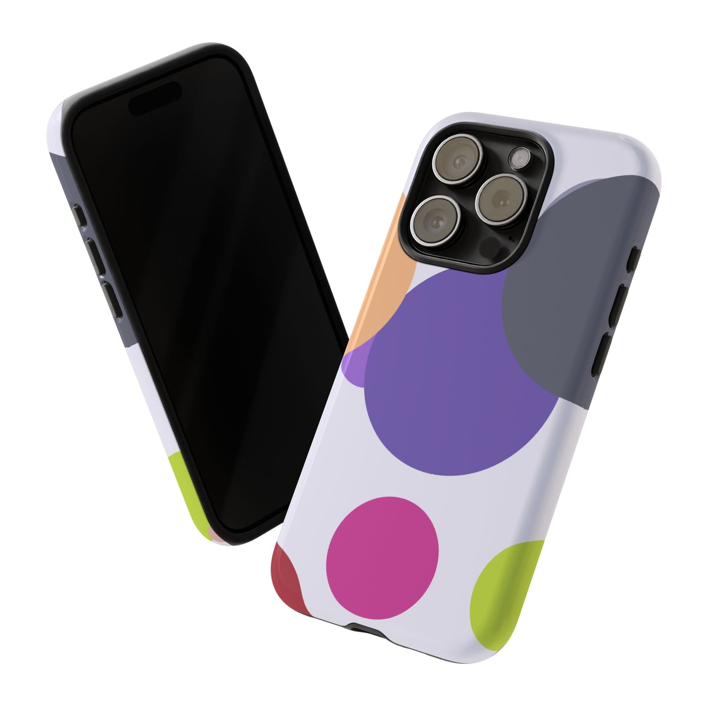 Colorful Geometric Phone Case, Bold Protective Cover for iPhone, Unique Gift for Trendy Teens, Fun Customizable Cases, Modern Design
