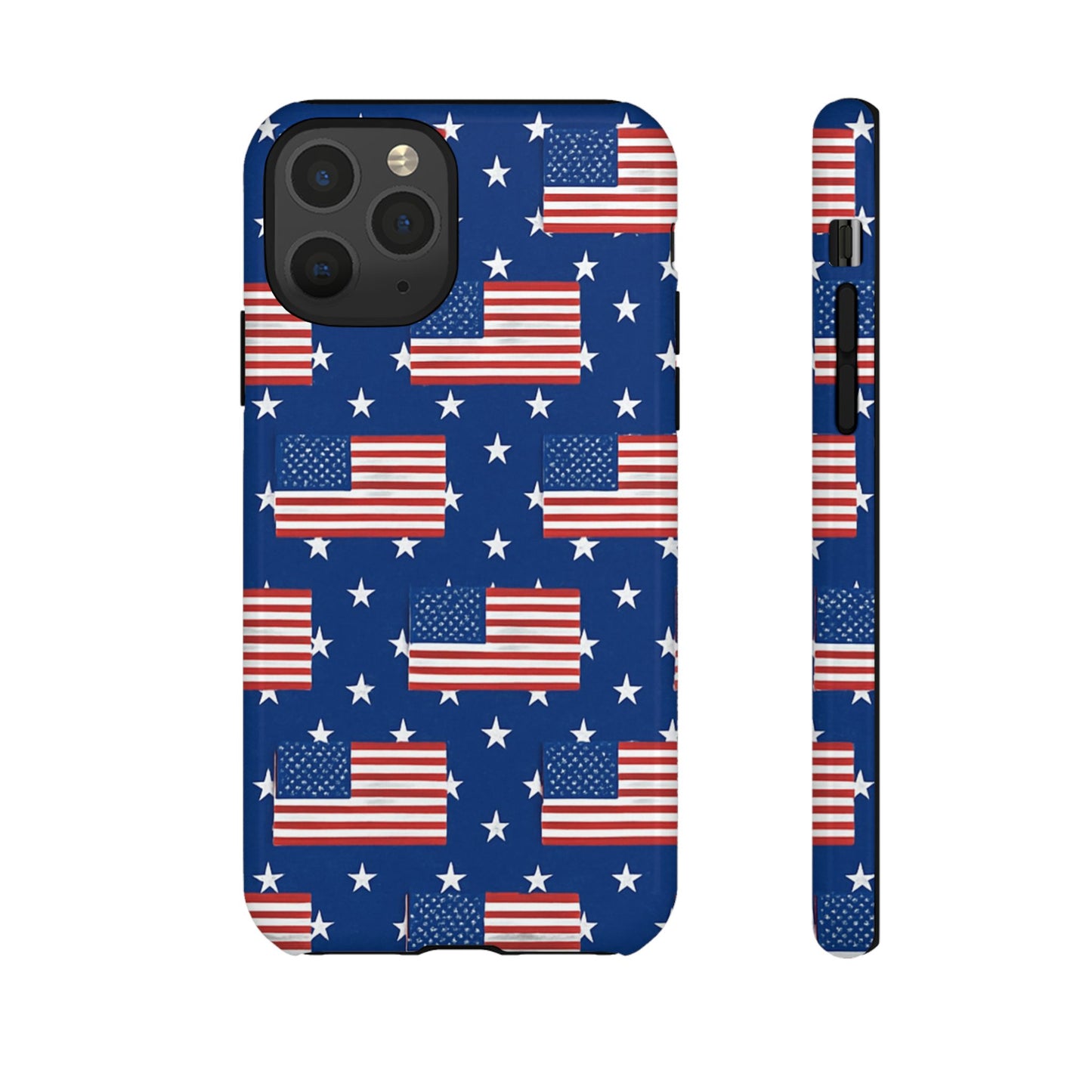 Patriotic Phone Case, Independence Day Accessories, American Flag Design, Star-Spangled Cover, Summer BBQ Gift