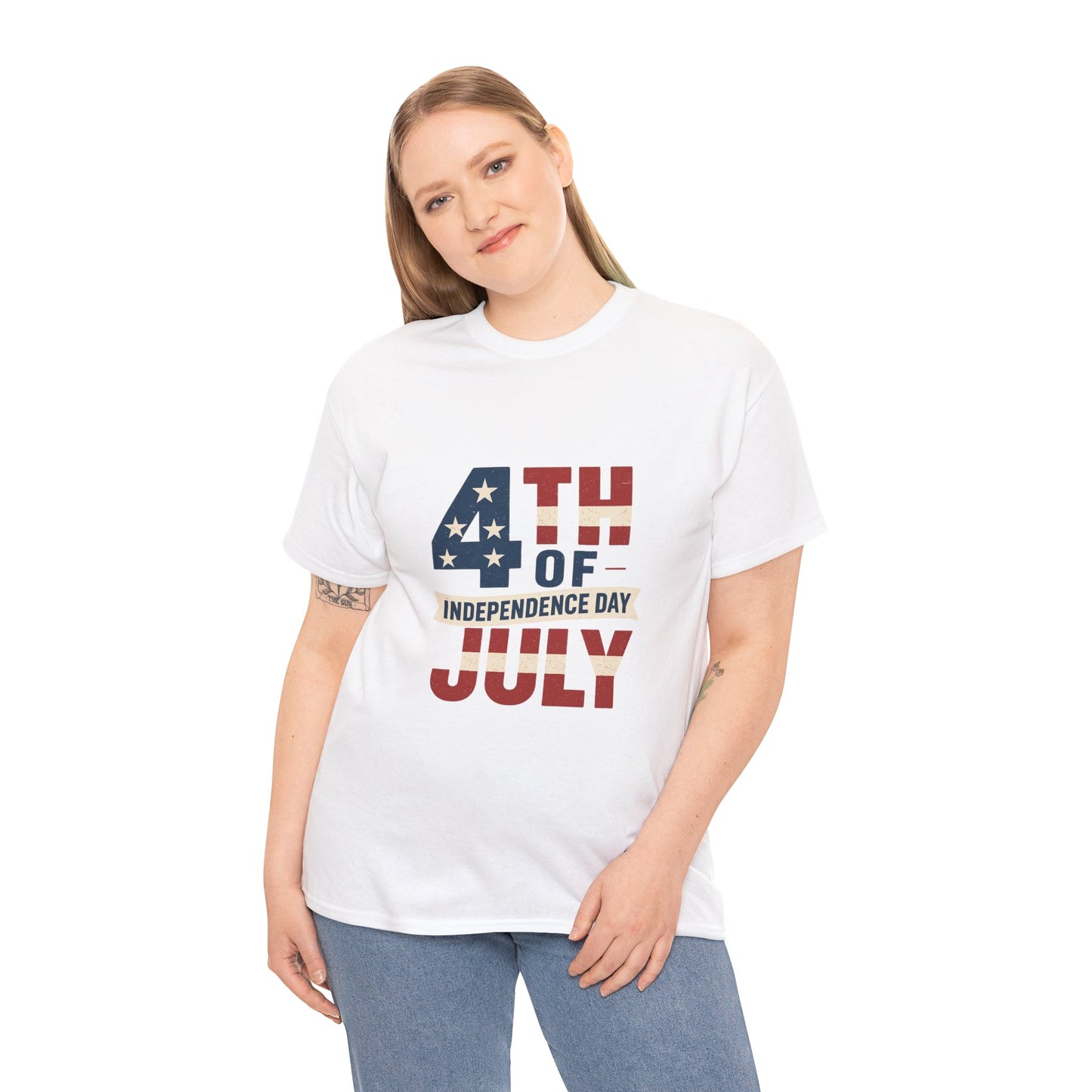 Independence Day Tee - 4th of July Celebration Shirt, Unisex Cotton T-Shirt, Patriotic Apparel, Summer BBQ Outfit, Festive Holiday Wear