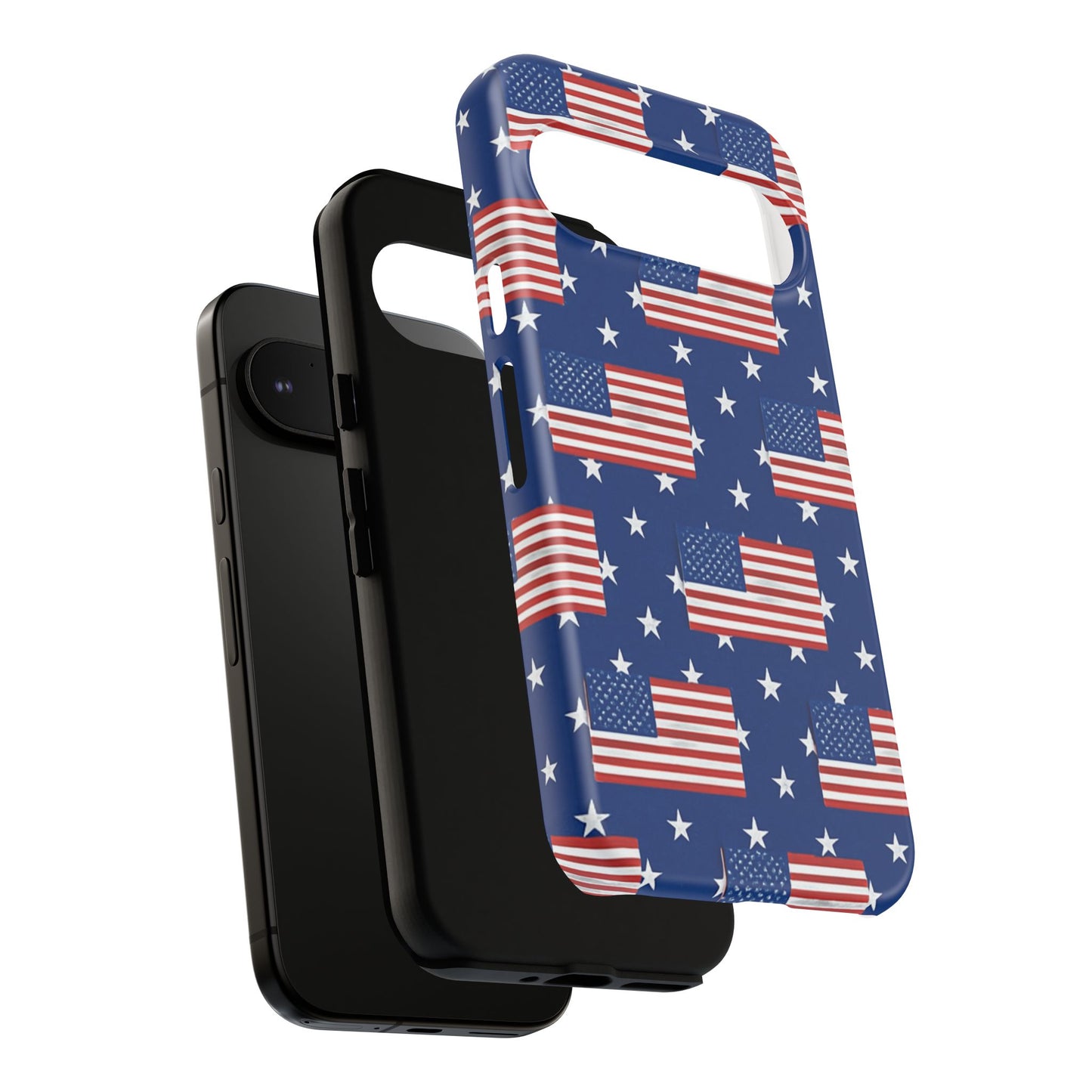 Patriotic Phone Case, Independence Day Accessories, American Flag Design, Star-Spangled Cover, Summer BBQ Gift