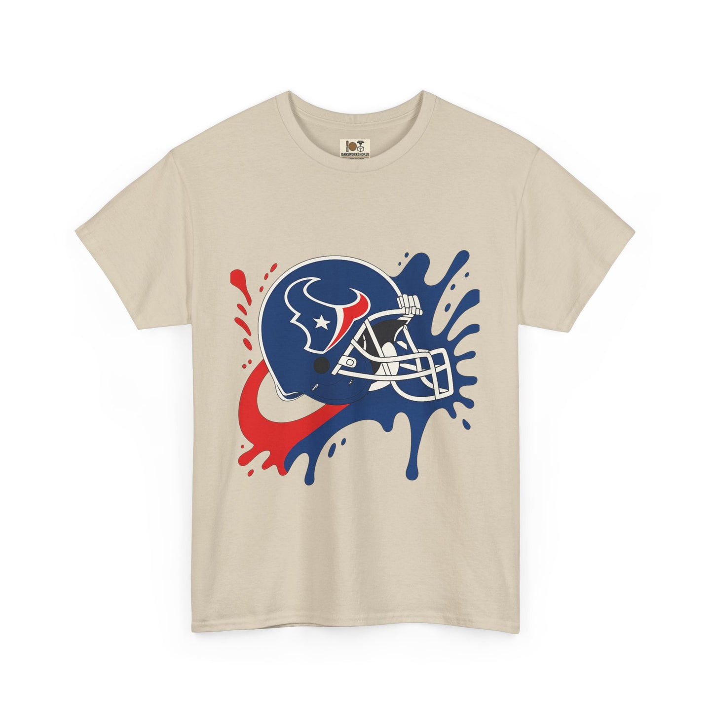 Football Splash Art Tee, Unisex Sports Shirt, Game Day Casual Wear, Gift for Fans, Holidays, Team Spirit Apparel