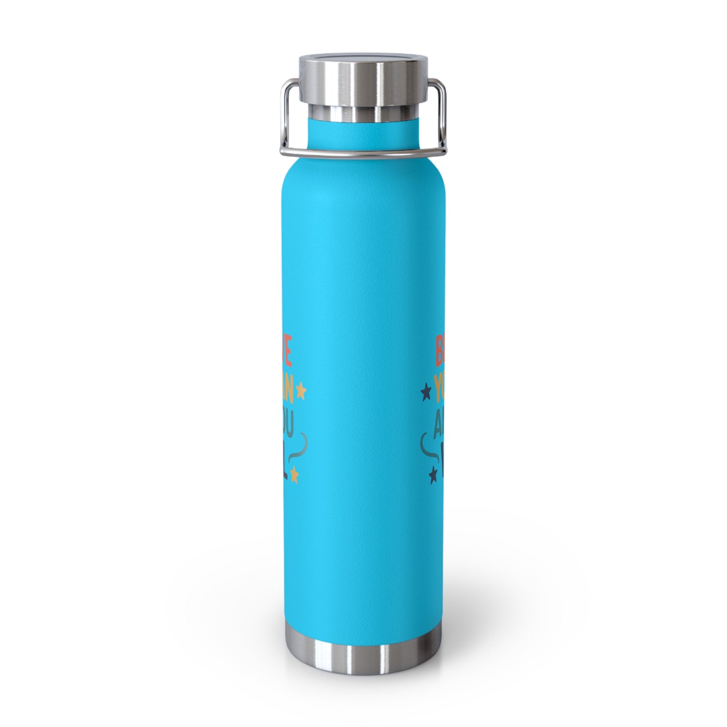 Inspirational Water Bottle, Motivational Travel Mug, Believe You Can Drinkware, Fitness Gifts, Personal Affirmation Bottle