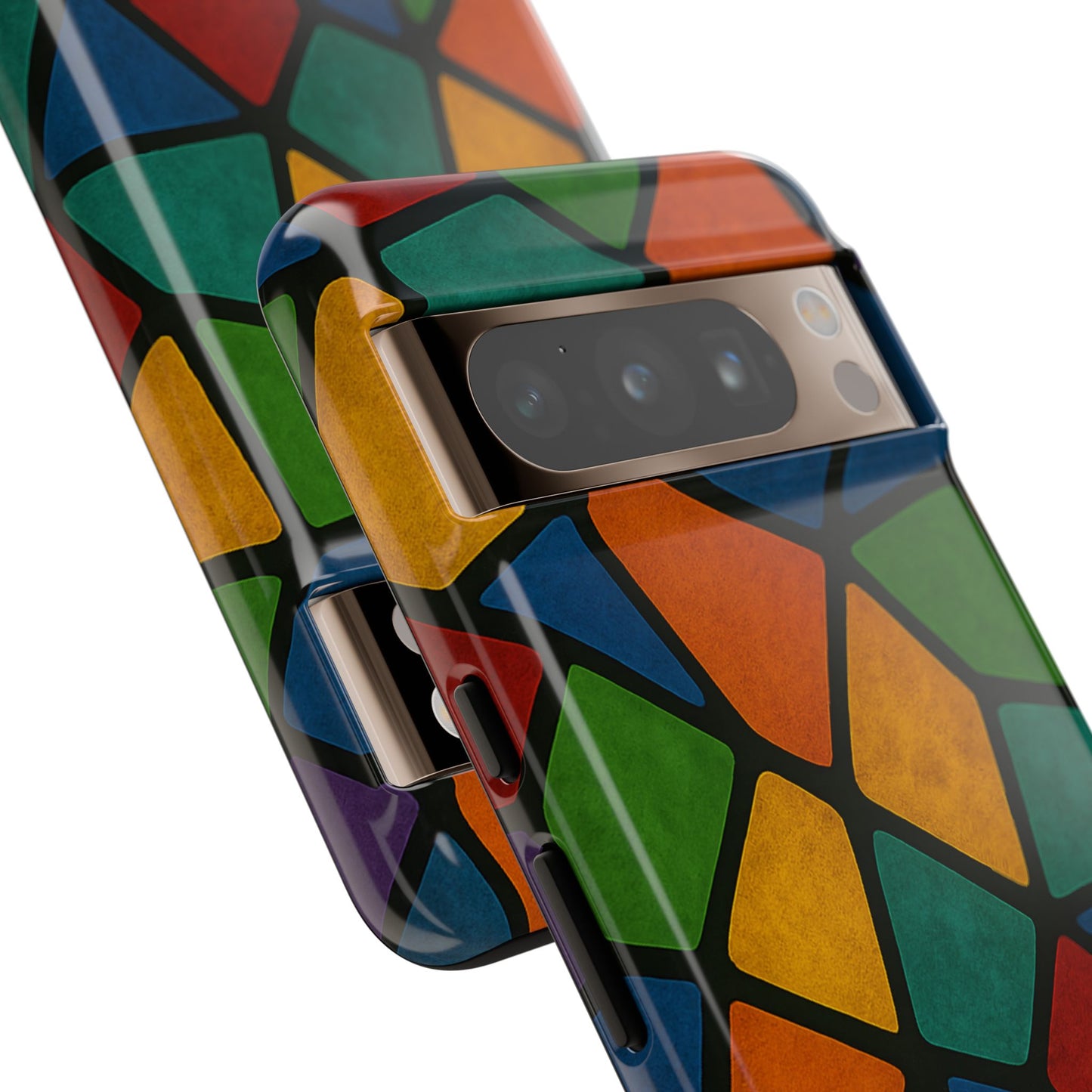 Colorful Mosaic Phone Case, Tough Cell Phone Cover, Vibrant Smartphone Protector, Unique Gift for Weddings, Birthday, Holidays