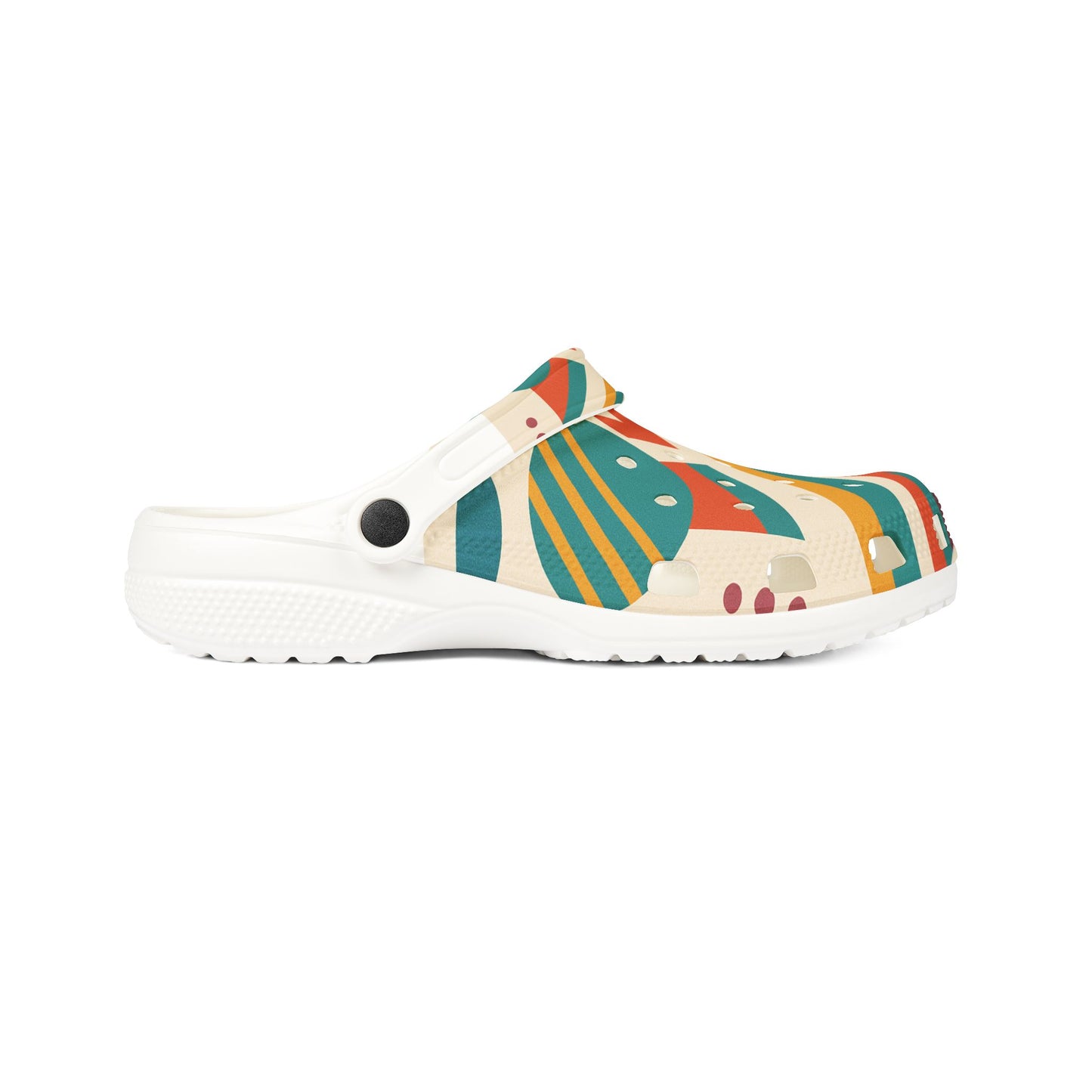 Vibrant EVA Foam Rubber Clogs, Fun Slip-On Shoes, Colorful Patterned Footwear, Casual Summer Shoes, Unique Garden Clogs