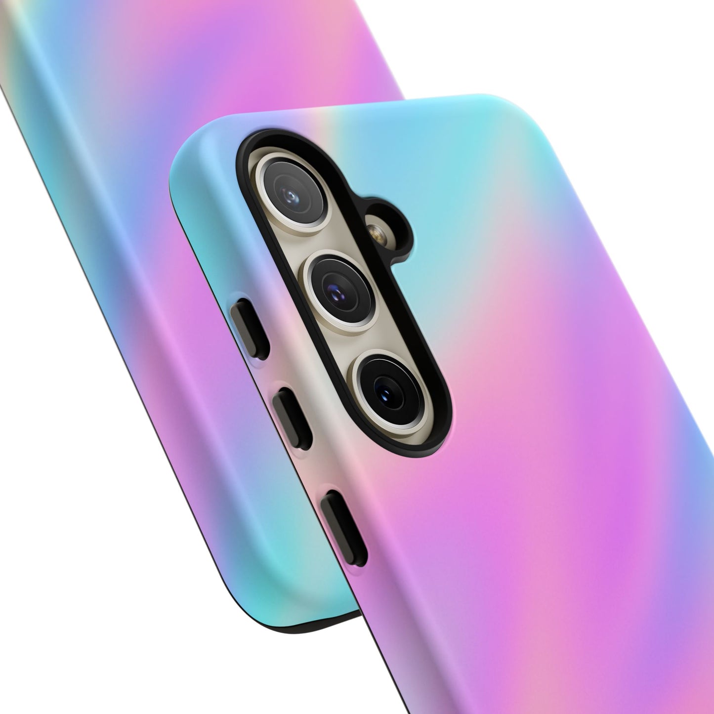 Colorful Holographic Phone Case, Tough Cases for iPhone, Trendy Phone Cover, Unique Gift for Her, Pastel Phone Accessory