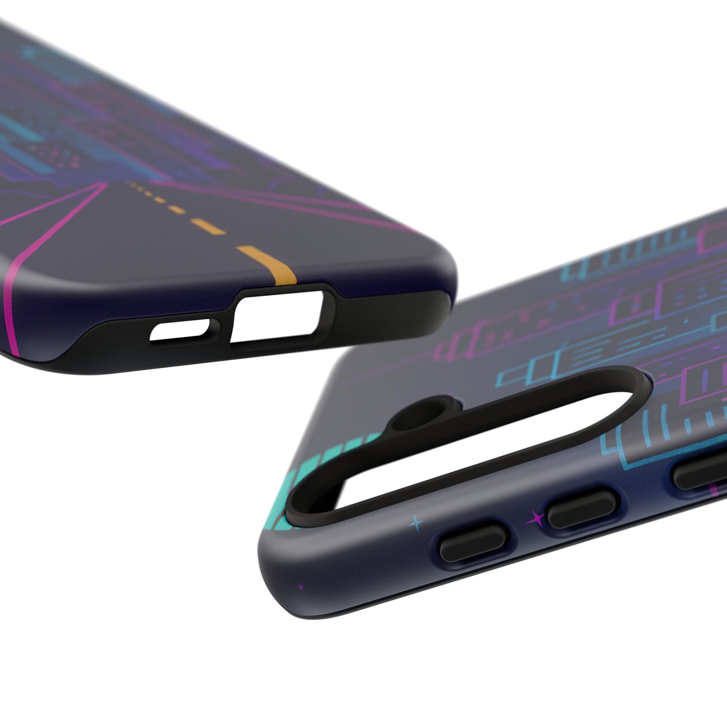 Cityscape Phone Case, Tough Cases, Urban Style, Nighttime Vibe, Phone Cover, Gift for City Lovers, Modern Design