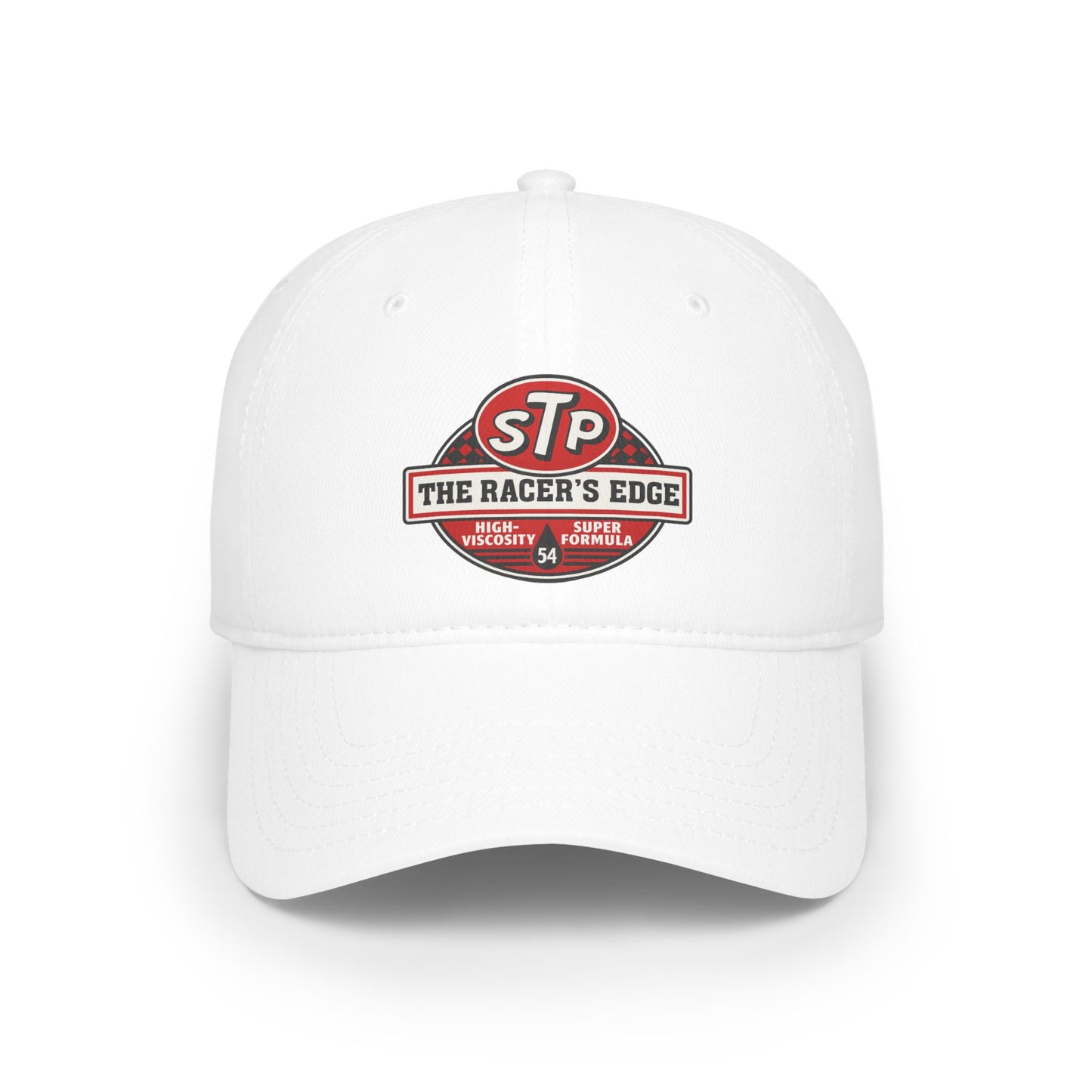 Racing Enthusiast Low Profile Baseball Cap - Adjustable Hat for Fans, Gift for Car Lovers, Red Cap for Events, Sports Cap, Trendy Headwear