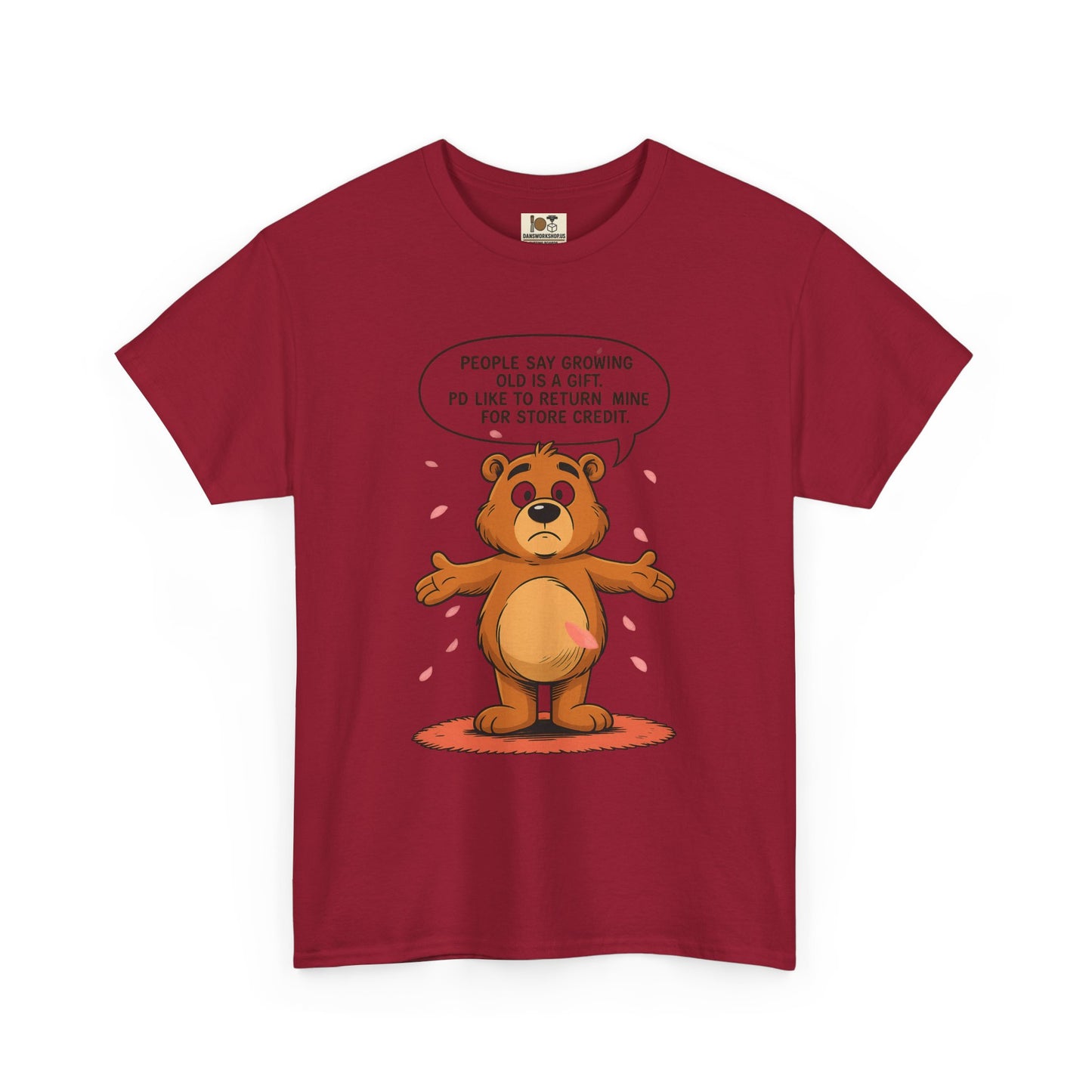 Funny Unisex Bear Tee, Humorous Gift for Dad, Comfy Casual Shirt, Gift for Birthdays, Father's Day, Animal Lover Apparel