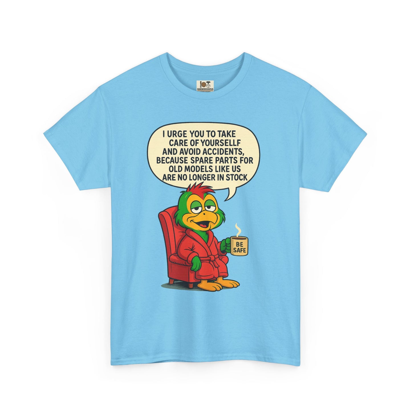 Funny Vintage Cartoon Tee, Unisex Heavy Cotton Shirt, Humorous Gift, Casual Wear, Birthday,or Just Because