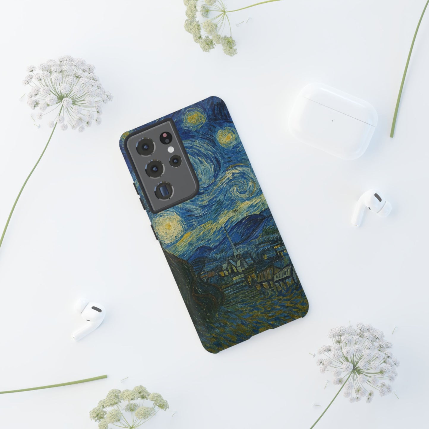 Starry Night Phone Case, Artistic Cell Phone Cover, Gift for Art Lovers, Unique Phone Accessory, Birthday Gift for Him/Her, Tough Cases