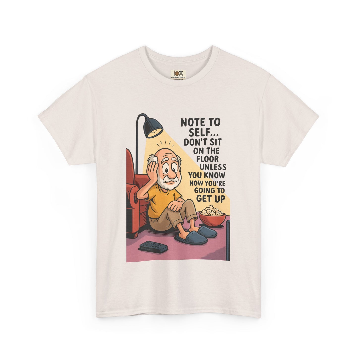 Funny Note to Self Tee for Laziness Lovers, Humor T-Shirt, Quirky Cotton Shirt, Gift for Friends, Relaxation Apparel