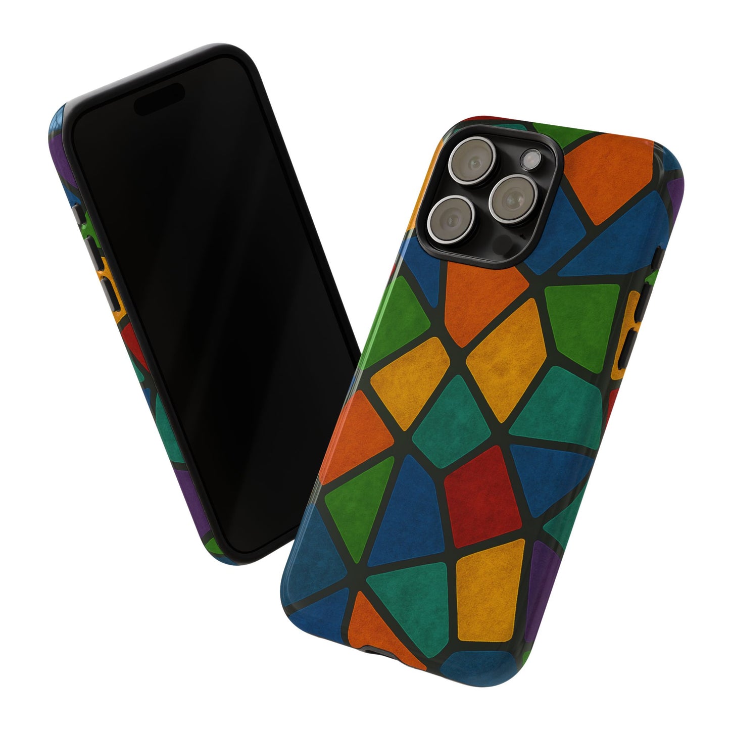 Colorful Mosaic Phone Case, Tough Cell Phone Cover, Vibrant Smartphone Protector, Unique Gift for Weddings, Birthday, Holidays