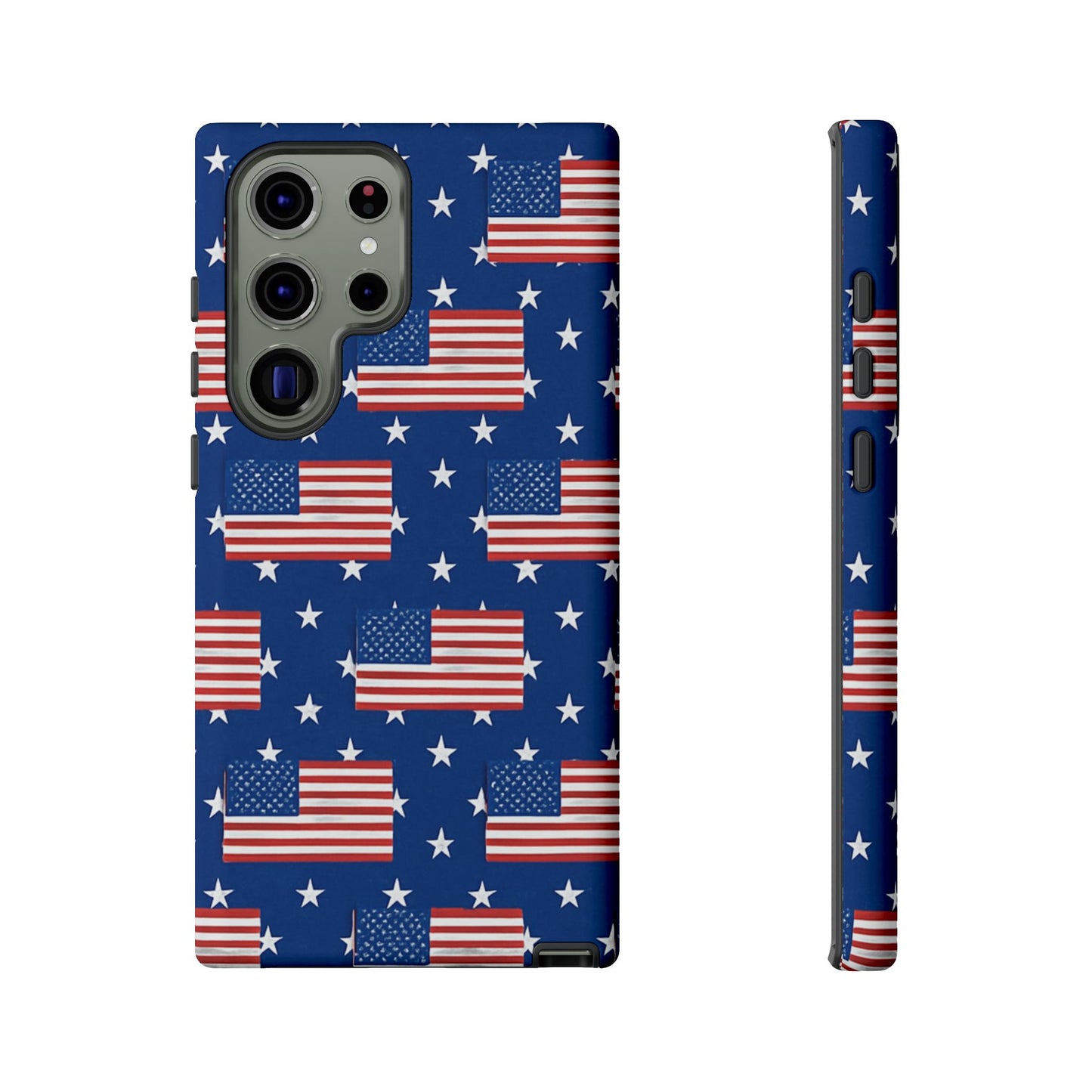 Patriotic Phone Case, Independence Day Accessories, American Flag Design, Star-Spangled Cover, Summer BBQ Gift