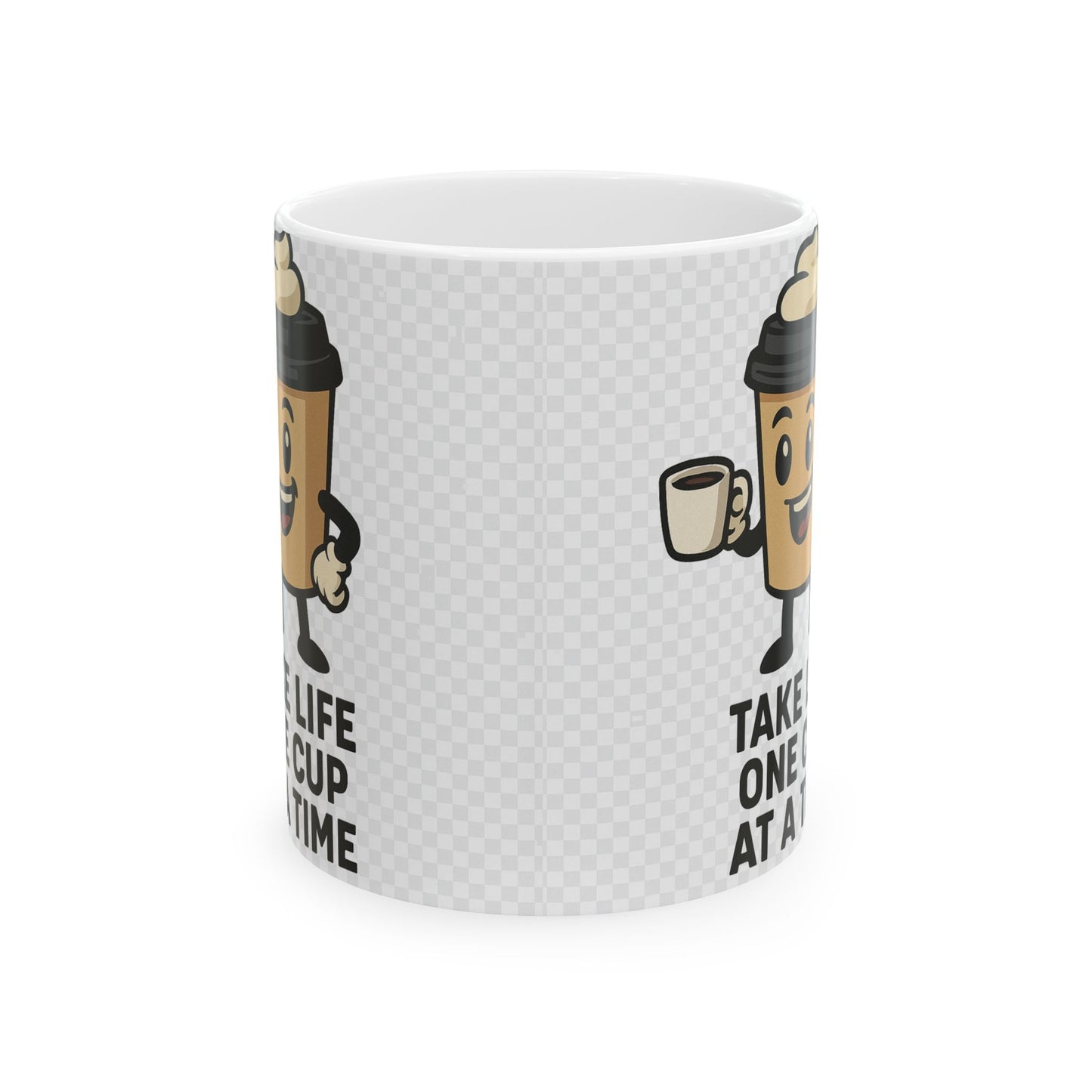 Whimsical Coffee Mug for Life Lovers, Gift for Coffee Aficionados, Motivational Tea Mug, Fun Home Decor, Coffee-Lover's Mug