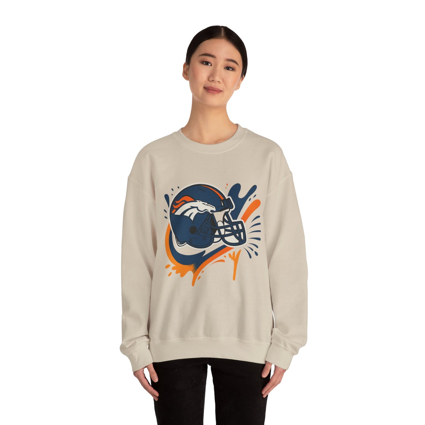 Denver Broncos Crewneck Sweatshirt, Football Fan Gear, Unisex Sports Apparel, Game Day Outfit, Perfect Gift for Fans