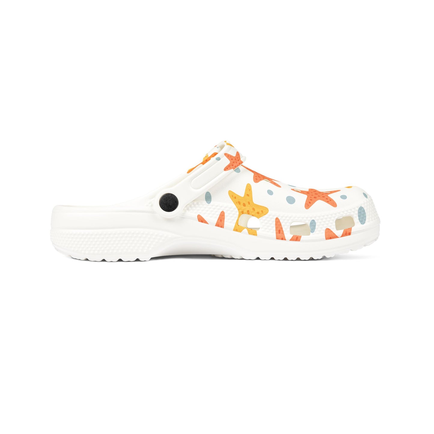 Colorful Starfish EVA Foam Clogs, Summer Footwear, Beach Shoes, Comfortable Garden Clogs, Fun Poolside Slip-Ons