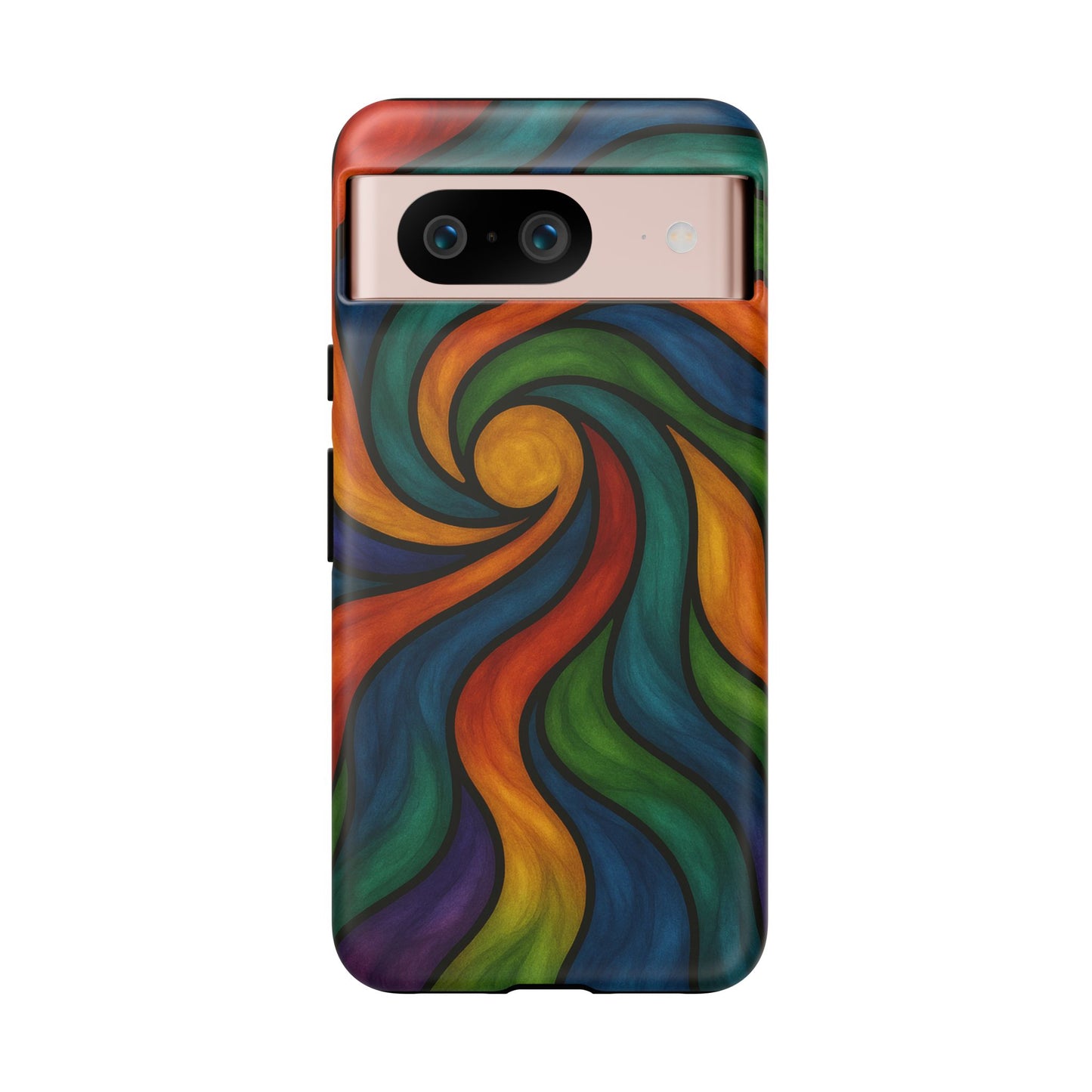 Colorful Swirl Phone Case | Tough Cases, Vibrant Design, Gift for Art Lovers, Funky Case, Unique Phone Accessories