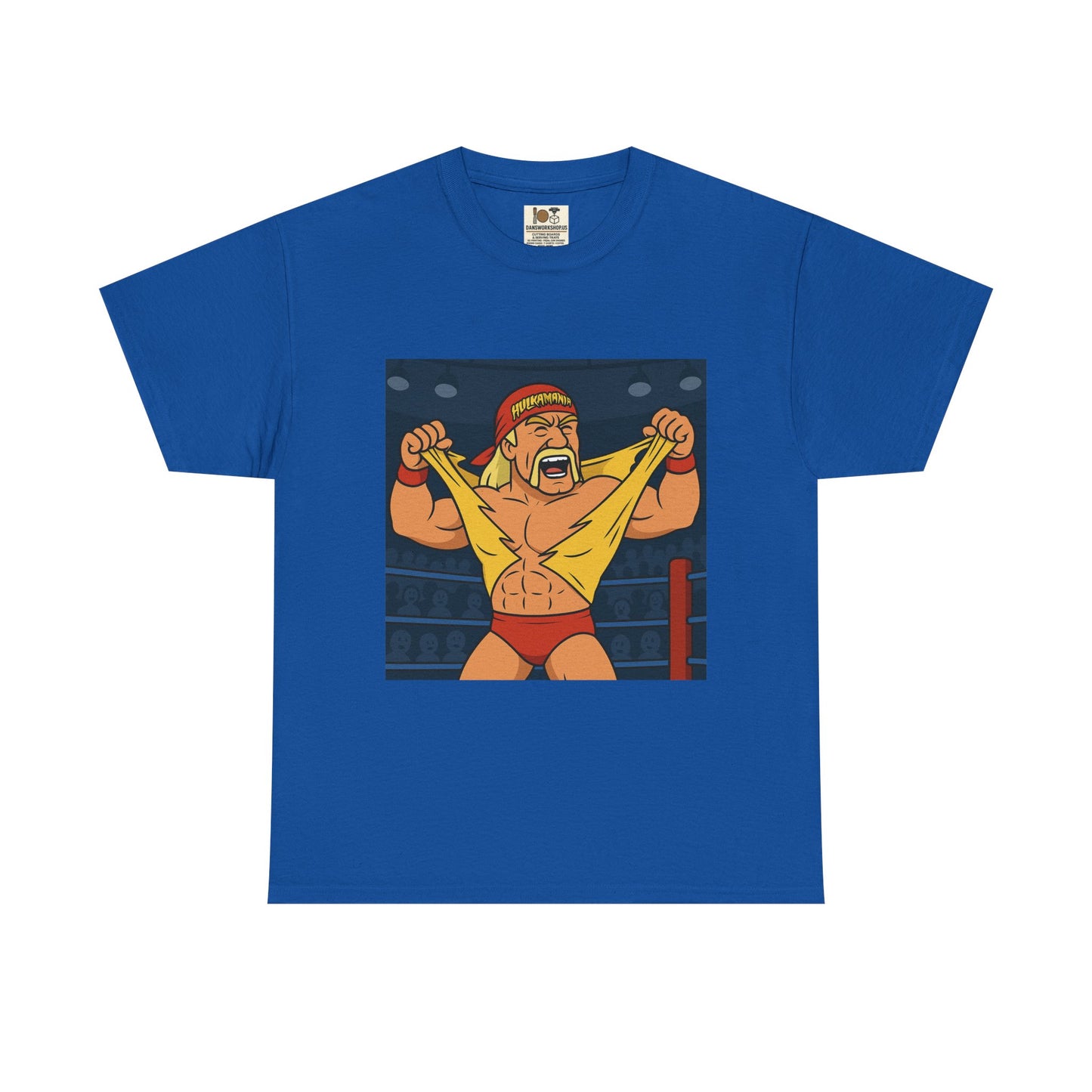 Vintage Wrestling Tee, Unisex Heavy Cotton Tee, Retro Graphic T-Shirt, Gift for Fans, Casual Wear for Events, hulk hogan