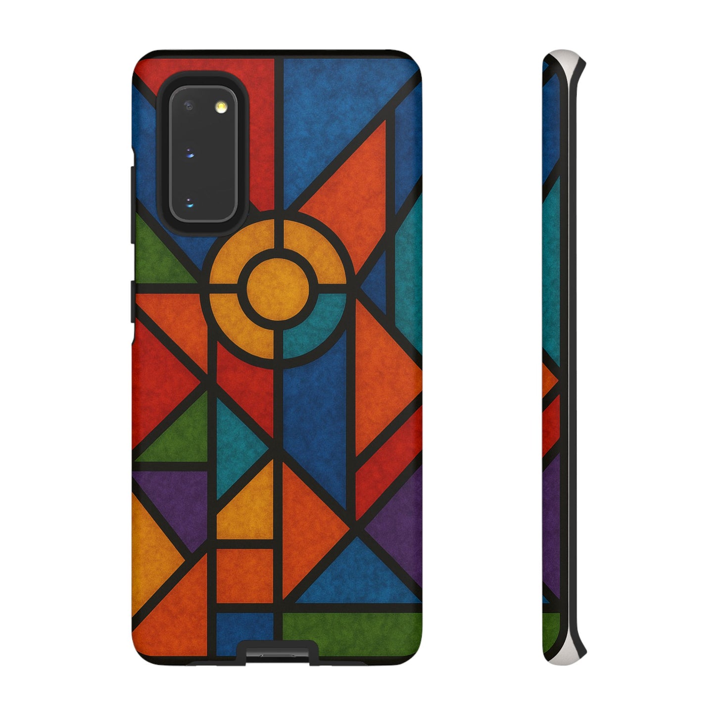 Colorful Stained Glass Phone Case, Artistic Phone Cover, Vibrant Protective Case, Unique Gift for Art Lovers, Stylish Smartphone Accessory
