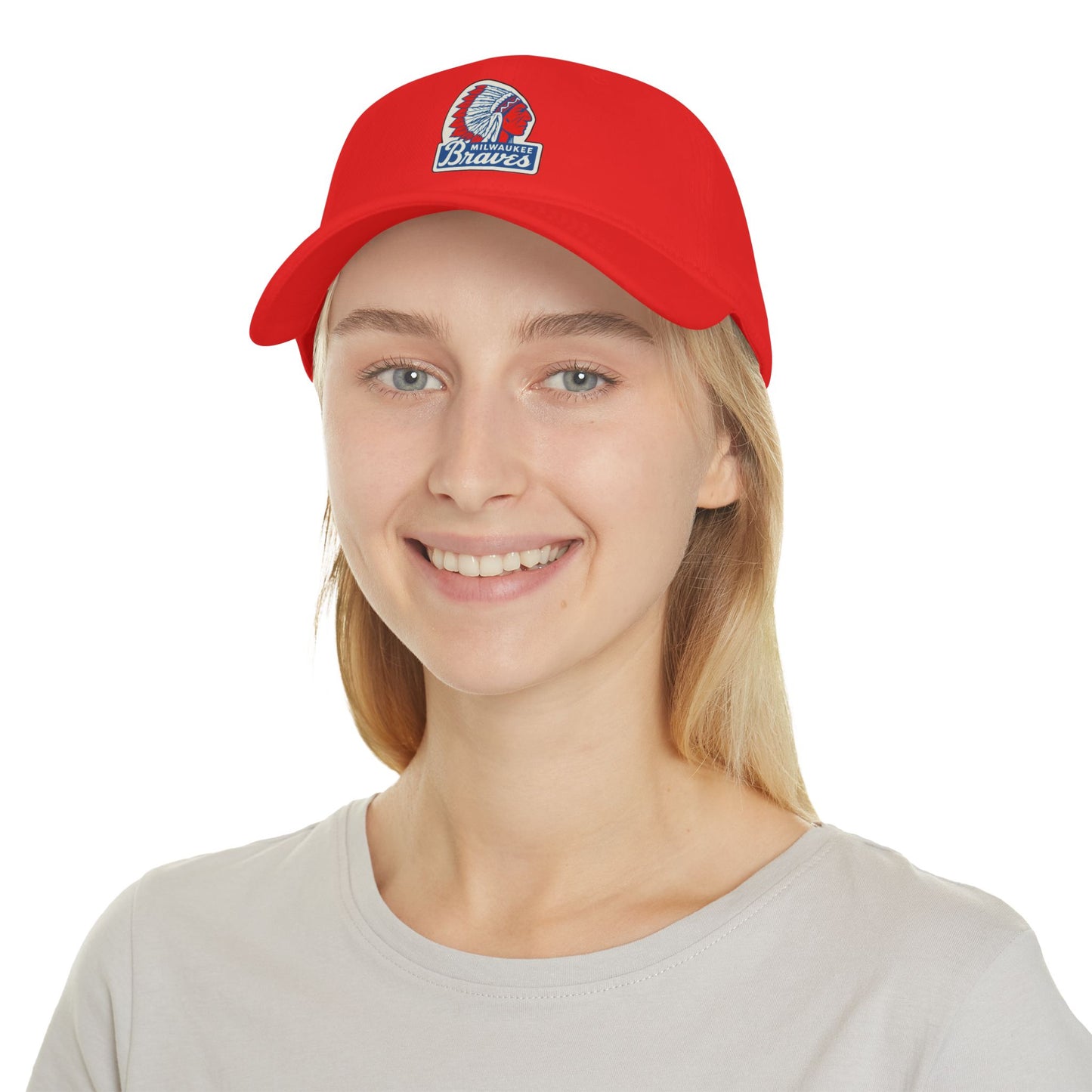 Vintage Milwaukee Braves Baseball Cap, Low Profile Hat, Sports Fan Gift, Casual Wear, Team Apparel, Red Cap