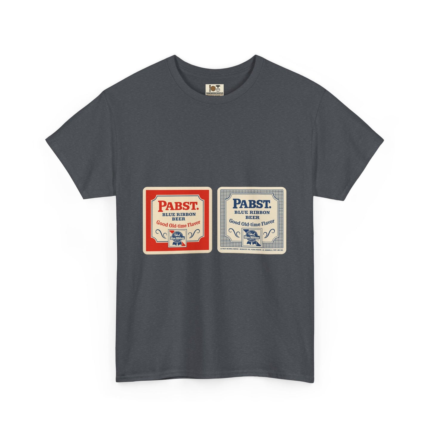 Vintage-Inspired Unisex Heavy Cotton Tee, Perfect for Beer Lovers, Retro Style Shirt, Gift for Him/Her, Casual Wear, Birthday Gift, Pabst beer