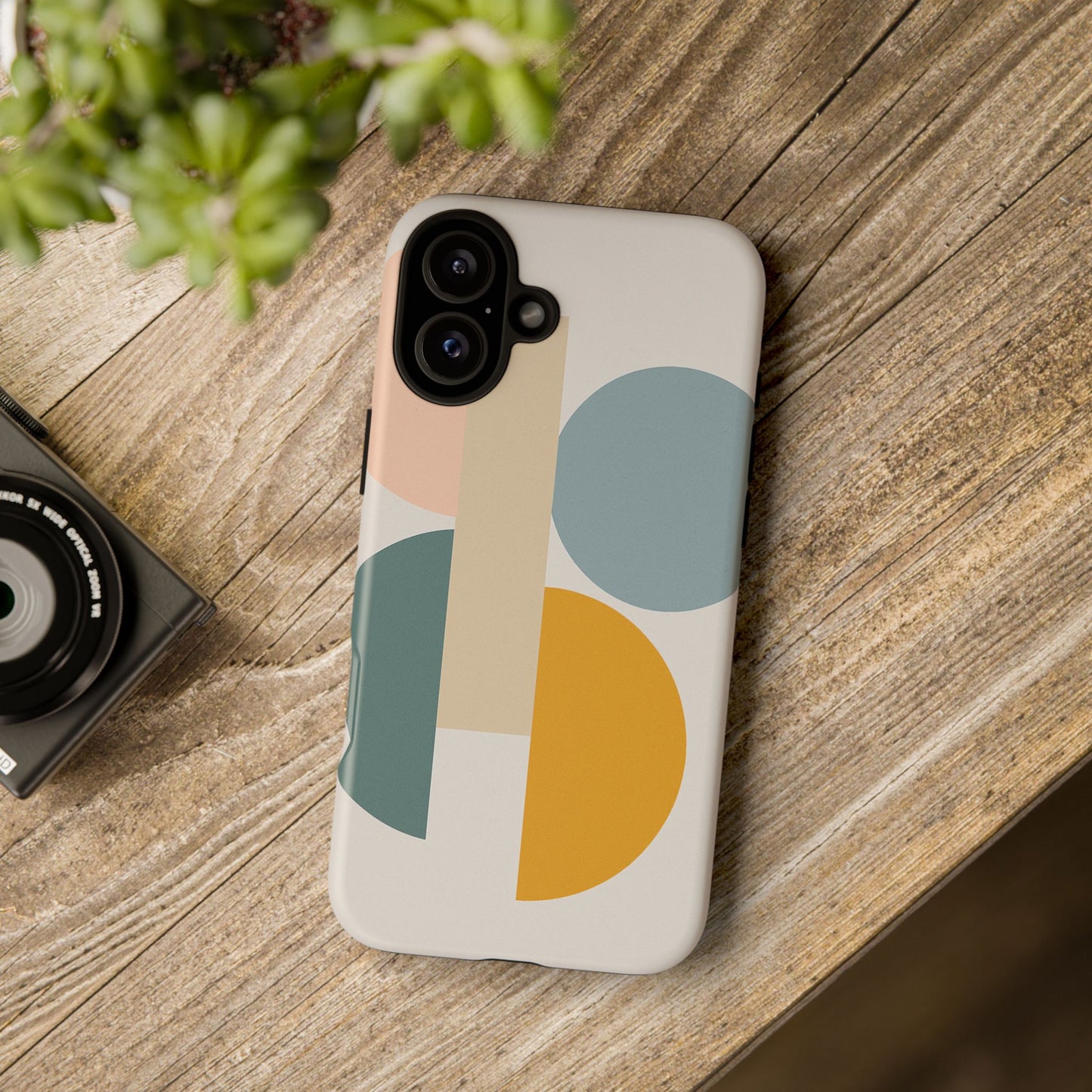 Minimalist Geometric Phone Case, Stylish Protective Cover for Phones, Modern Design, Gift for Him/Her, Trendy Tech Accessory