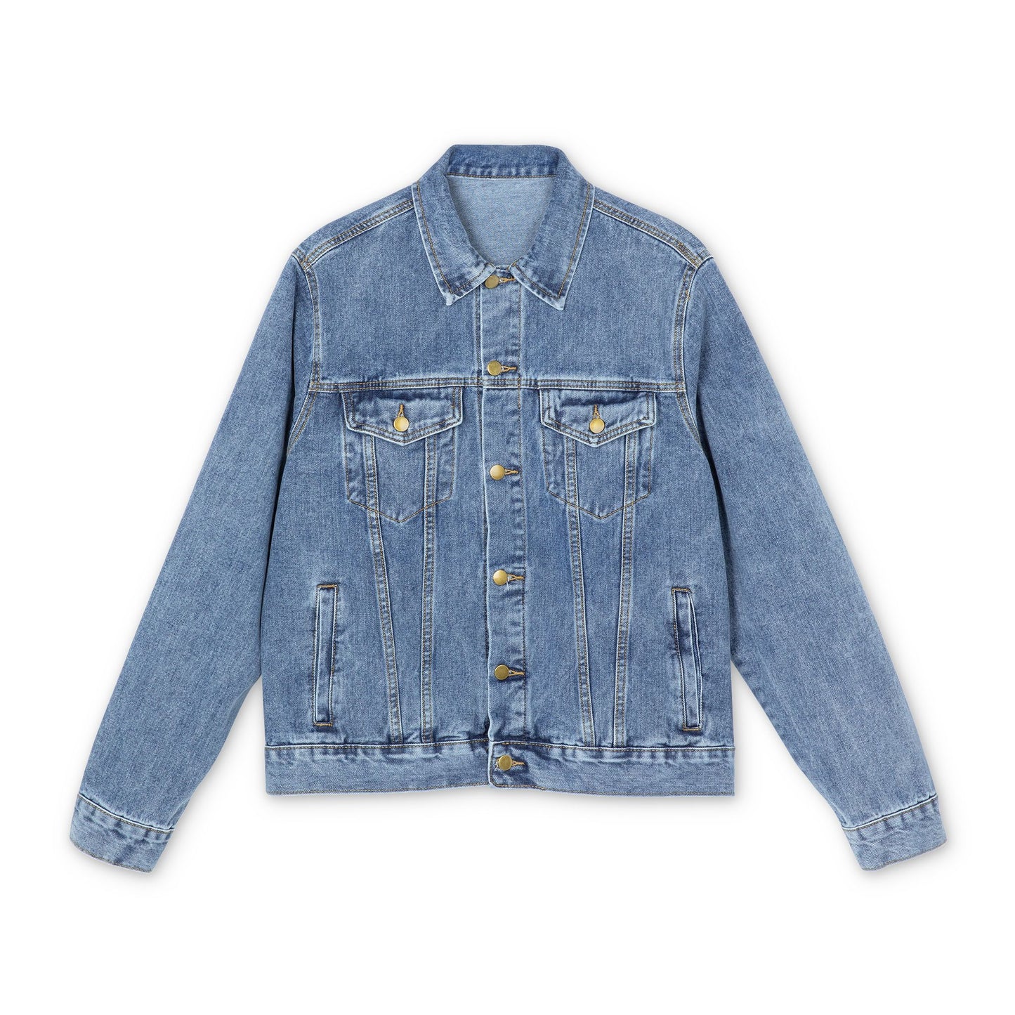 Stylish Men's Denim Jacket with Retro Helmet Design, Casual Wear, Sports Fashion, Trendy Outerwear, Perfect Gift