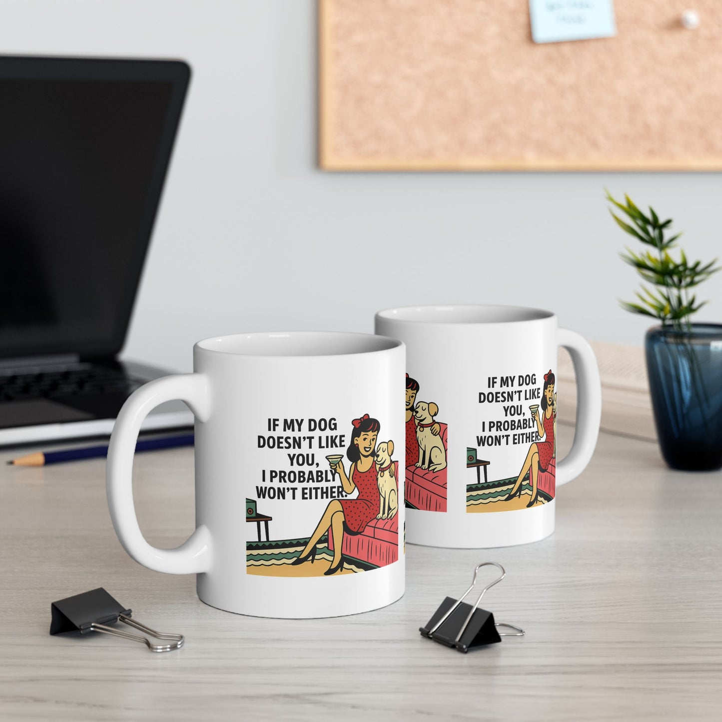 Dog Lover's Ceramic Mug | Funny Gift for Dog Owners, Pet Lover Coffee Cup, Gift for Birthdays, Holidays, Home Decor