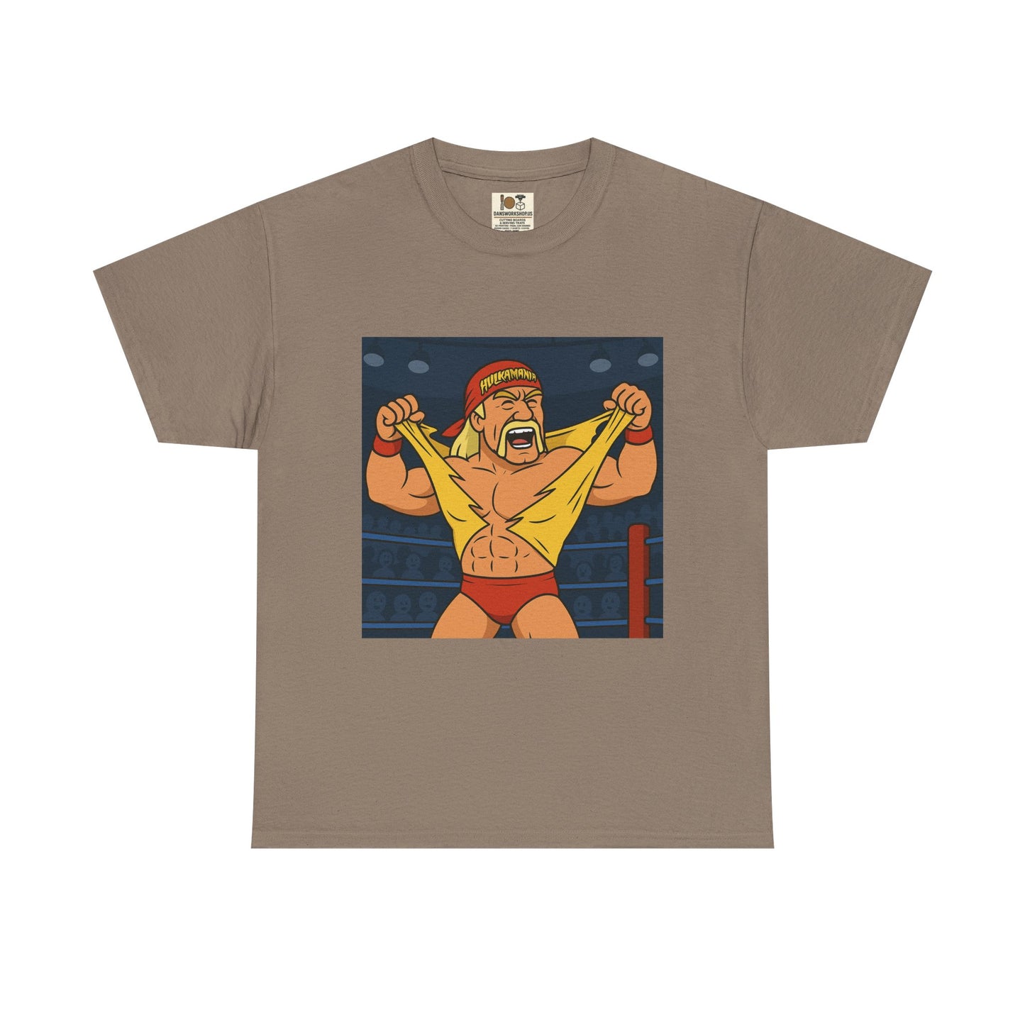Vintage Wrestling Tee, Unisex Heavy Cotton Tee, Retro Graphic T-Shirt, Gift for Fans, Casual Wear for Events, hulk hogan