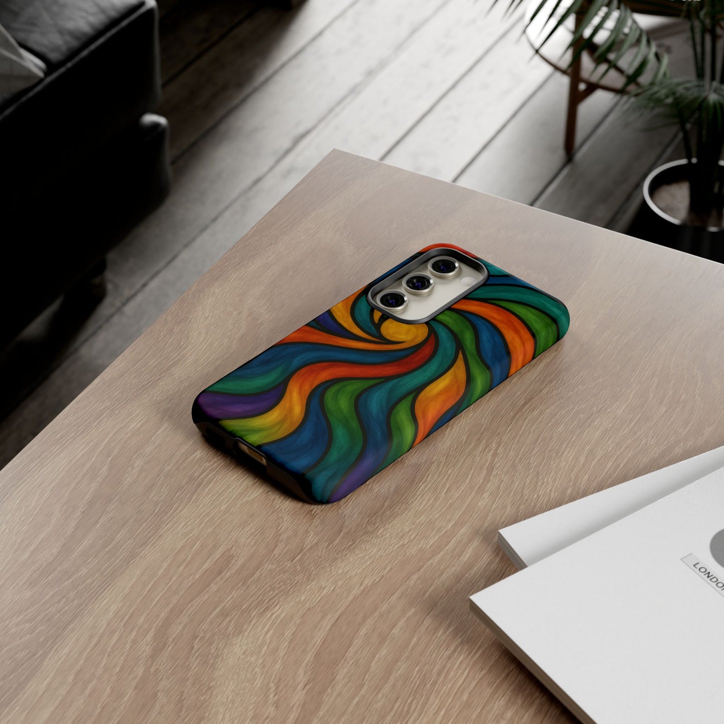 Colorful Swirl Phone Case | Tough Cases, Vibrant Design, Gift for Art Lovers, Funky Case, Unique Phone Accessories
