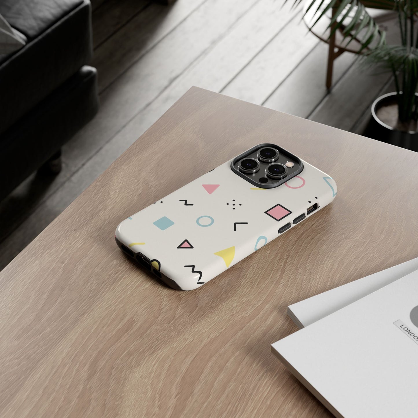 Geometric Phone Case - Stylish Tough Cases for Trendsetters, Unique Phone Covers, Modern Accessories, Gift Ideas for Her
