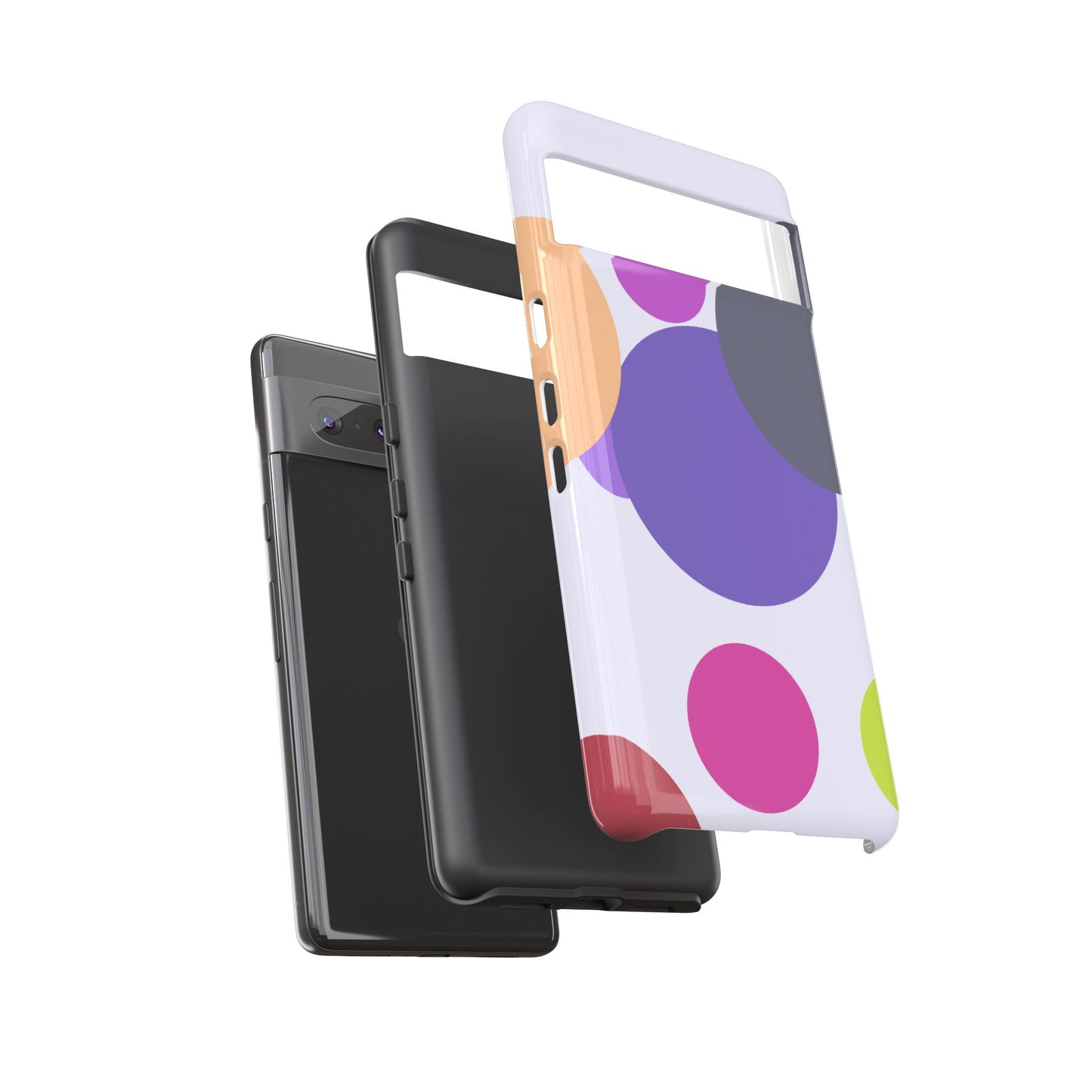 Colorful Geometric Phone Case, Bold Protective Cover for iPhone, Unique Gift for Trendy Teens, Fun Customizable Cases, Modern Design