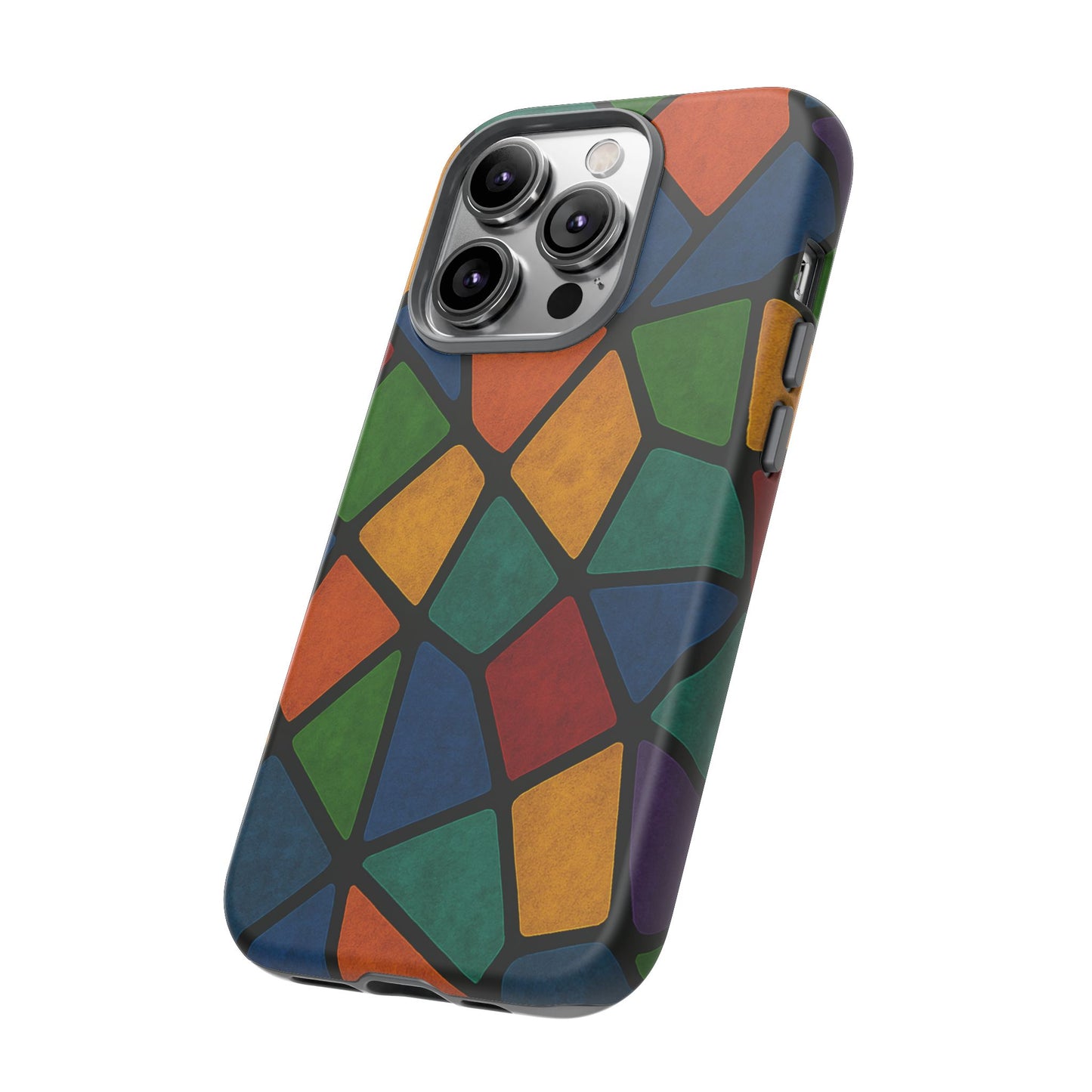 Colorful Mosaic Phone Case, Tough Cell Phone Cover, Vibrant Smartphone Protector, Unique Gift for Weddings, Birthday, Holidays