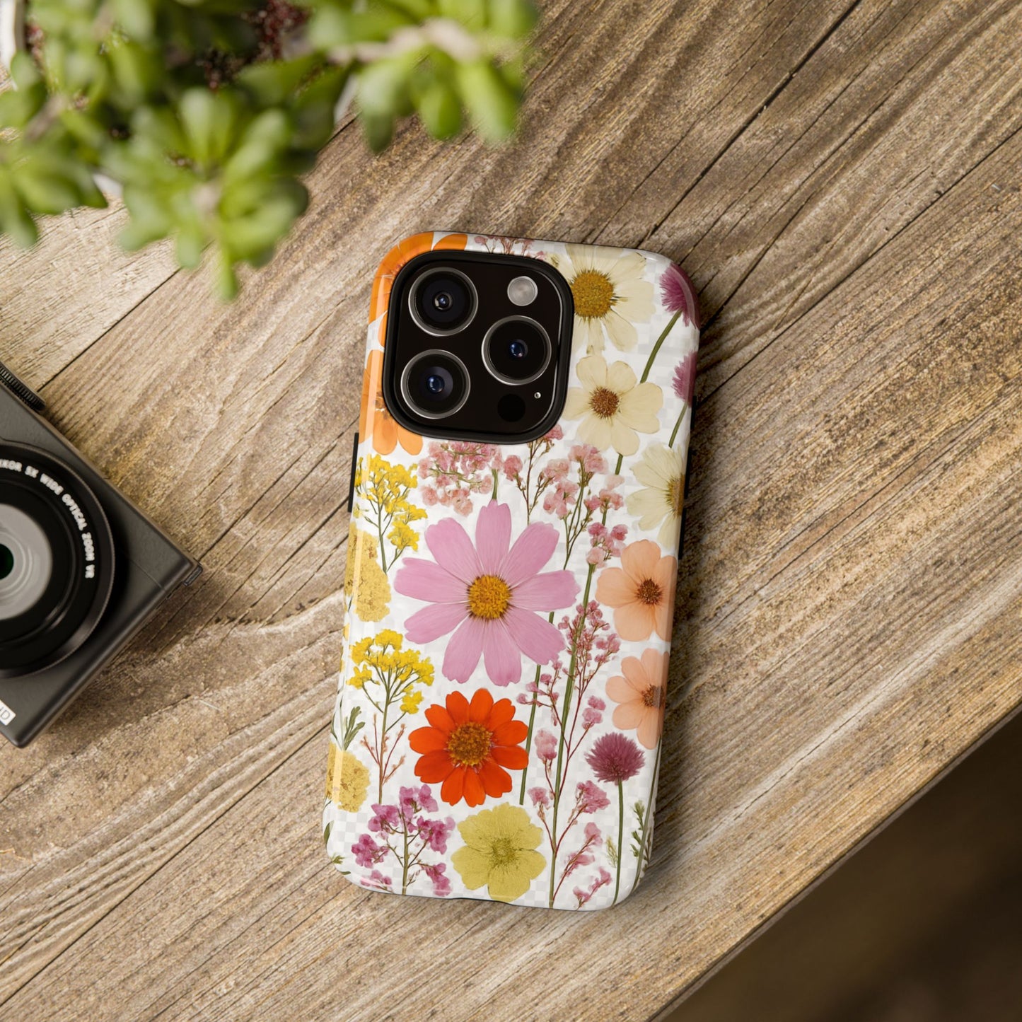 Floral Phone Case - Tough Cases, Stylish Protective Cover, Flower Design, Trendy Gift, Nature Lover Accessory, DRIED FLOWERS