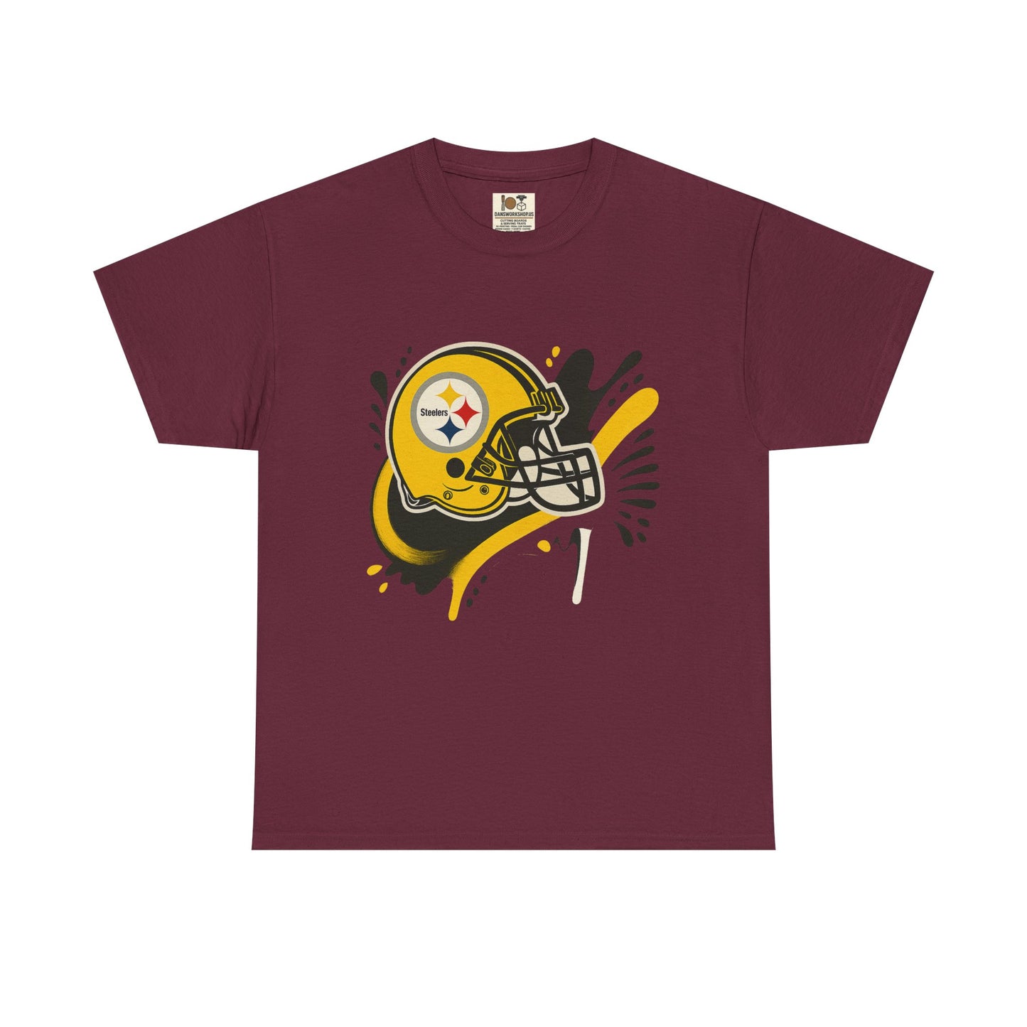 Pittsburgh Steelers Inspired Unisex Heavy Cotton Tee, Sports Fan T-Shirt, Game Day Apparel, Gift for Him/Her, Football Season Style